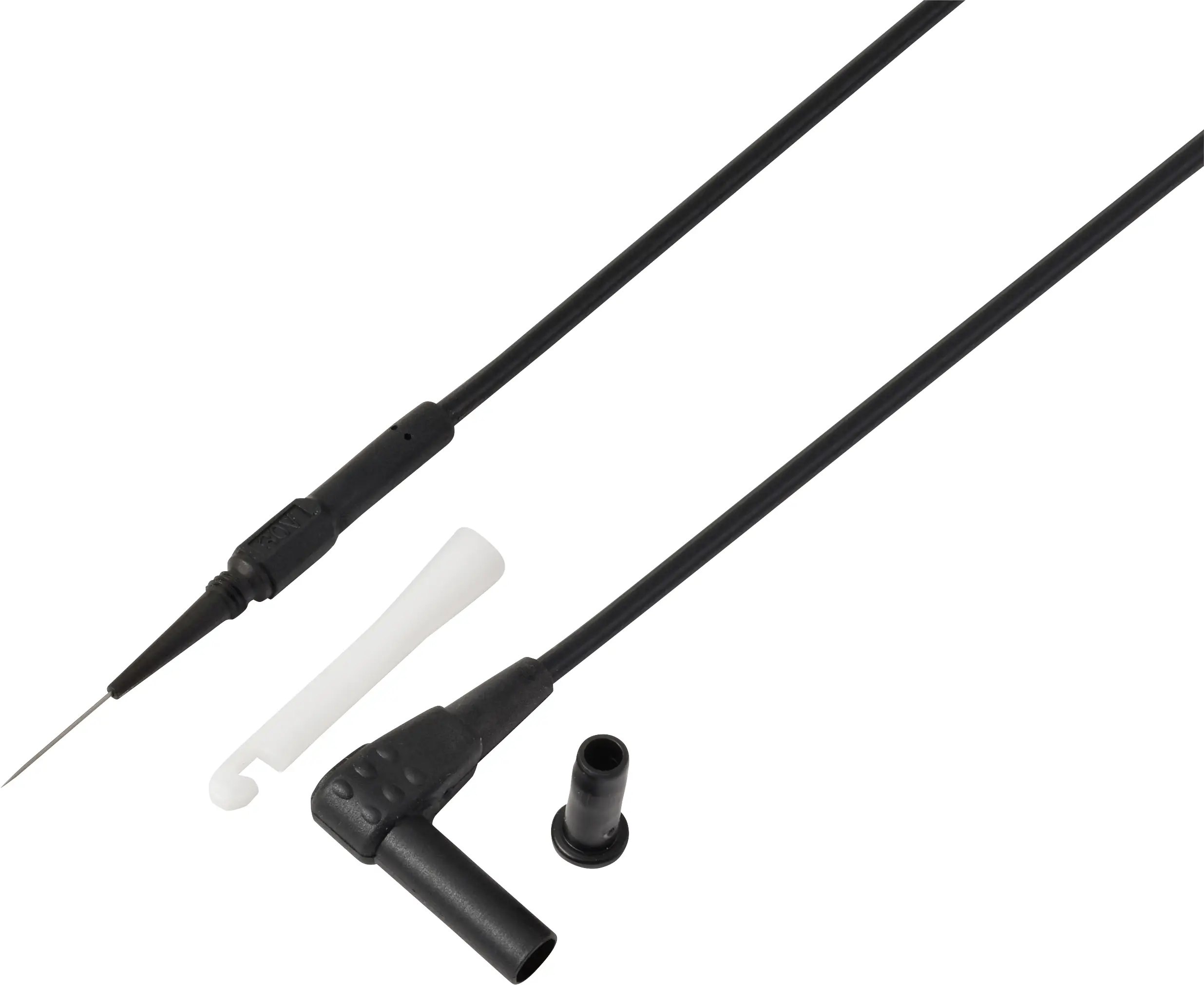 VOLTCRAFT MSL-520 sw Разъем-папа измерительного провода 4 мм, штыревой контакт 1,5 м, черный 1 шт.