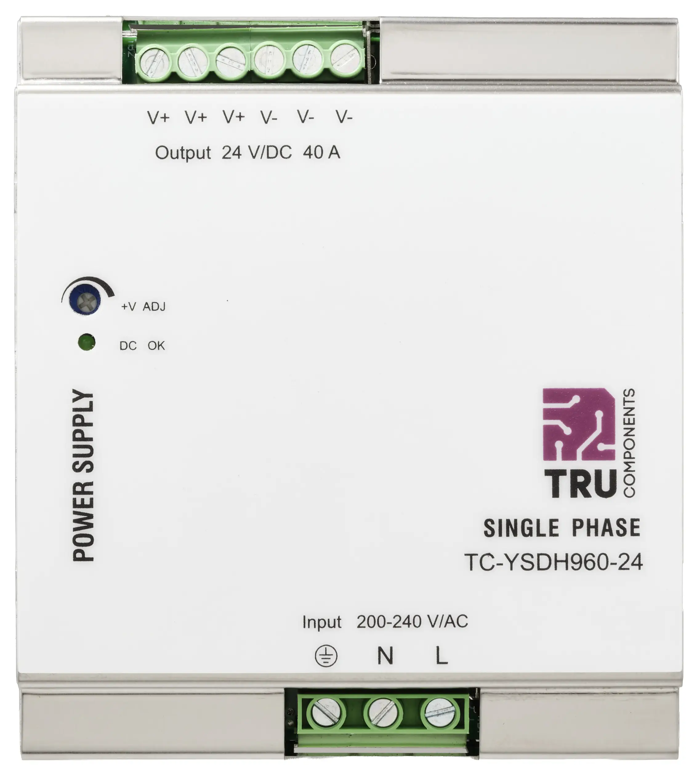 Блок живлення для DIN-рейки TRU COMPONENTS TC-13850168 24 В/DC 40 A 960 Вт Кількість виходів: 1 x Опис 1 шт.