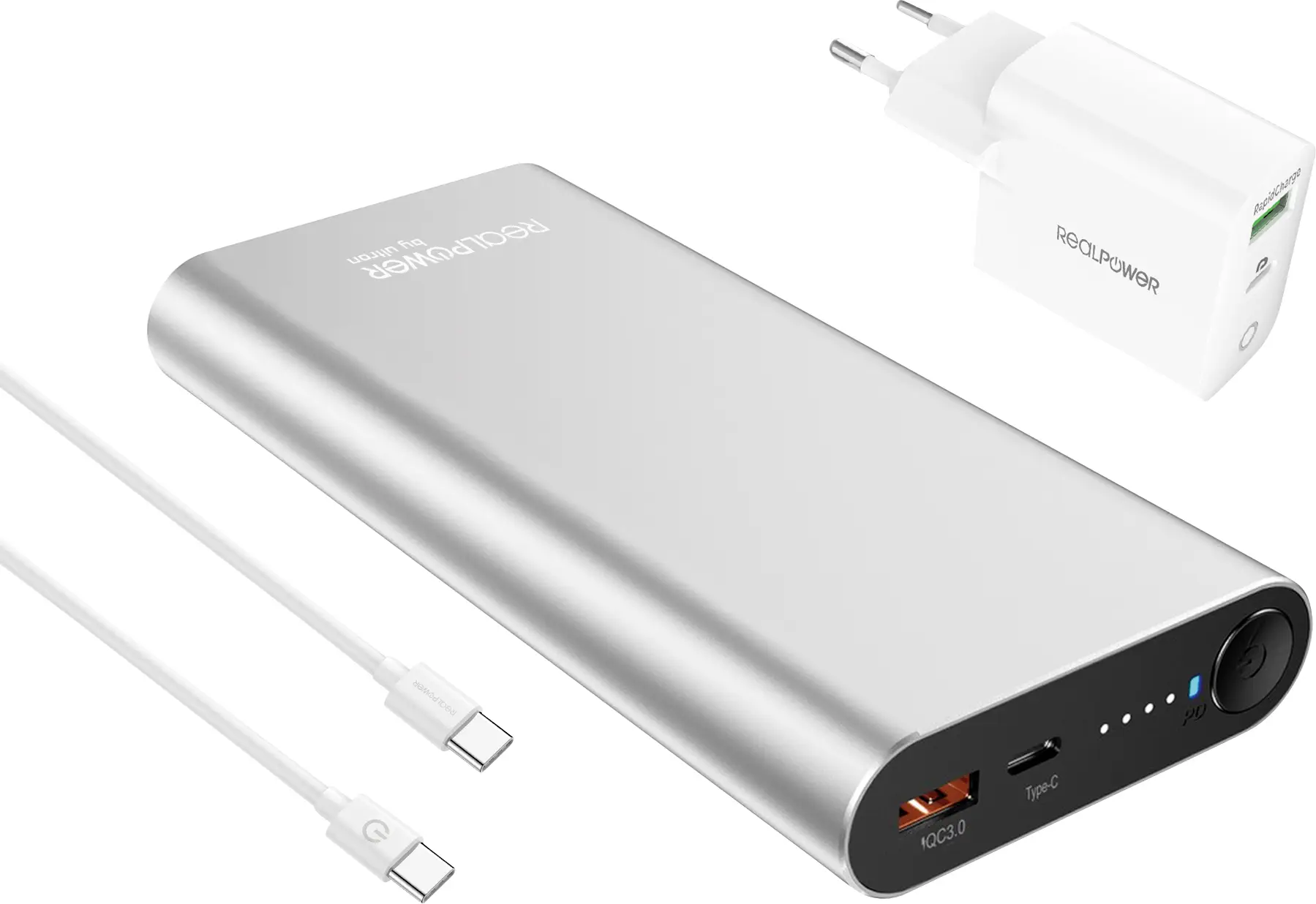 Powerbank RealPower REALPOWER PB-20000 PD Pro 20000 mAh Power Delivery