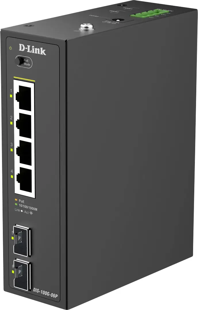 Мережевий комутатор D-Link DIS-100G-06P DIS-100G-06P 12 Гбіт/с