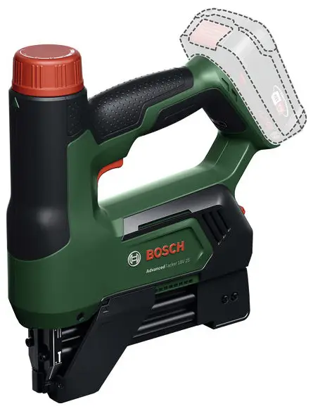 Аккумуляторный степлер Bosch Home and Garden 06032A7100, тип скобы 11, длина скобы 15–25 мм, включая аксессуары.