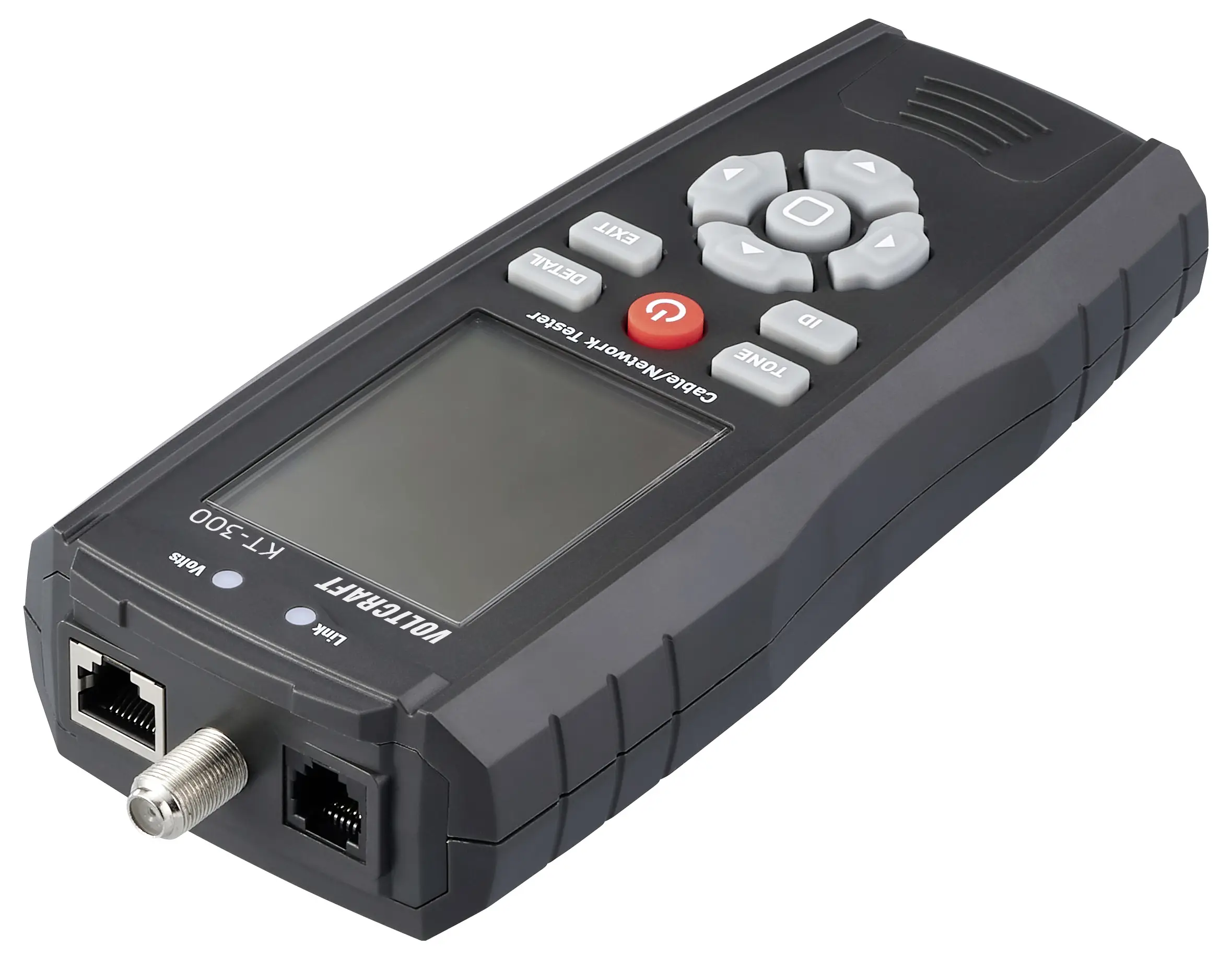 Кабельный тестер VOLTCRAFT KT-300 VC-17497100, трассировка проводов, идентификация, проверка целостности цепи.