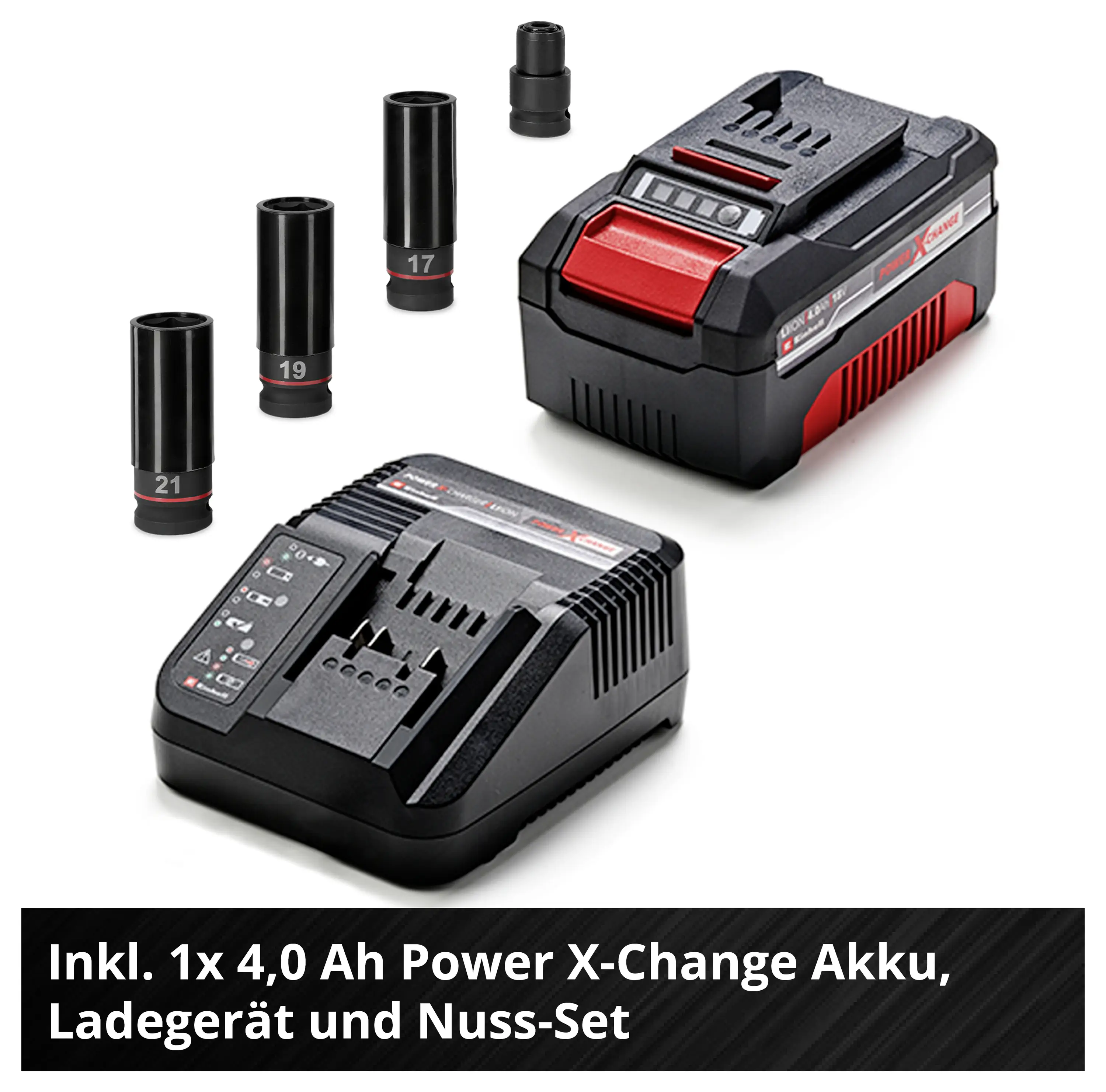 Einhell Professional IMPAXXO 18/450 4510074 Аккумуляторный ударный гайковерт 450 Нм 18 В Количество аккумуляторов в комплекте 1 4