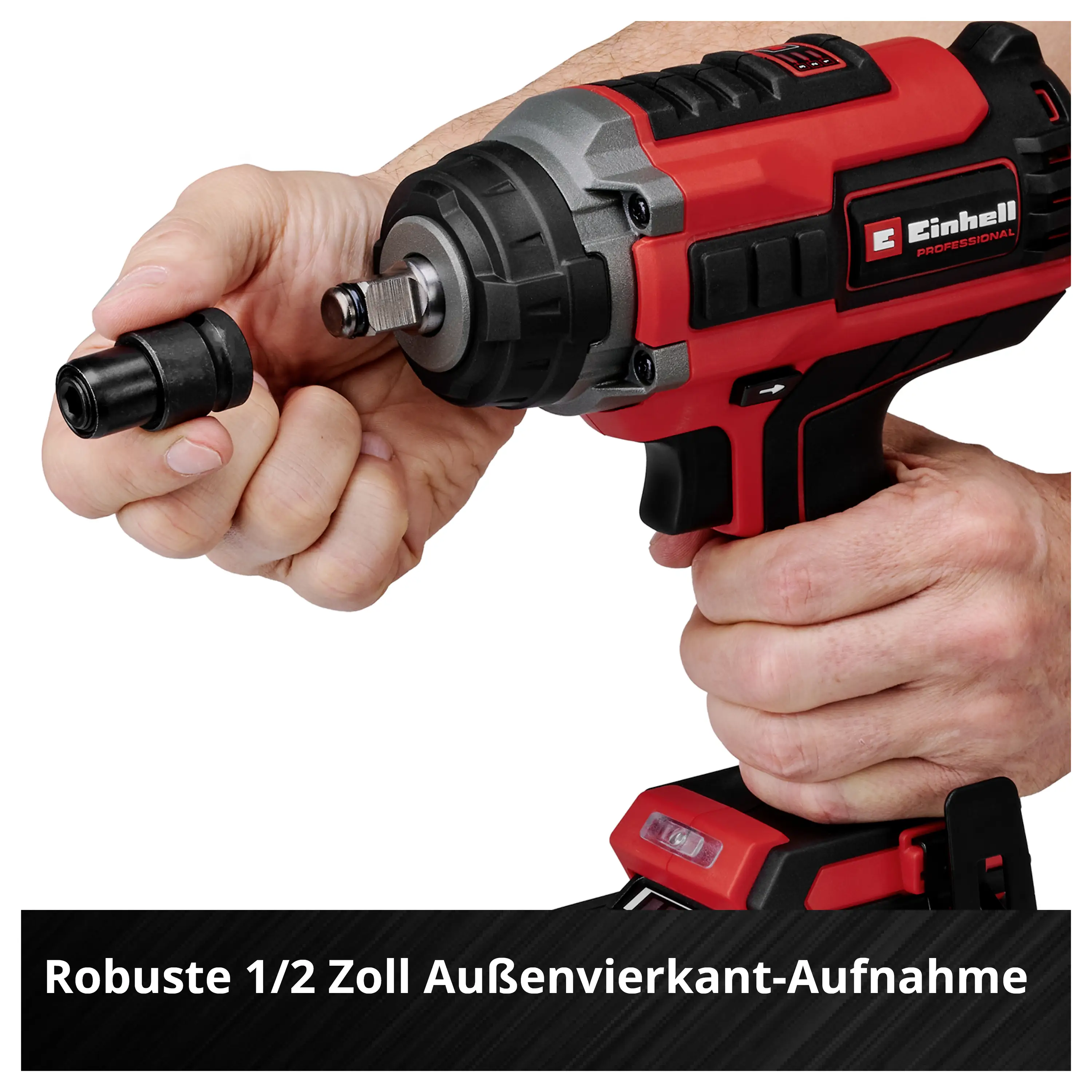 Einhell Professional IMPAXXO 18/450 4510074 Аккумуляторный ударный гайковерт 450 Нм 18 В Количество аккумуляторов в комплекте 1 4