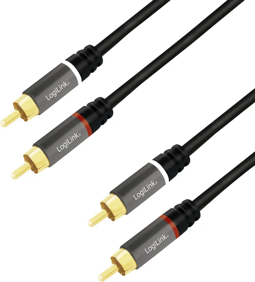 Аудіокабель LogiLink CA1208 CA1208, RCA/Cinch, 7,5 м
