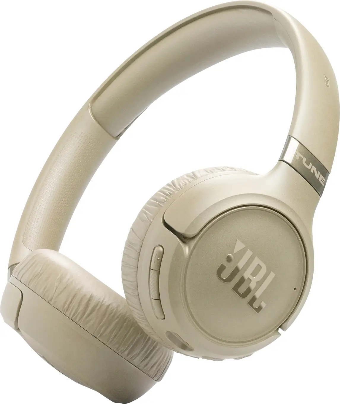 Бездротові Bluetooth-навушники JBL Tune 680 NC, бежевий стереокабель, регулювання гучності, Hi-Fi вимкнення мікрофона