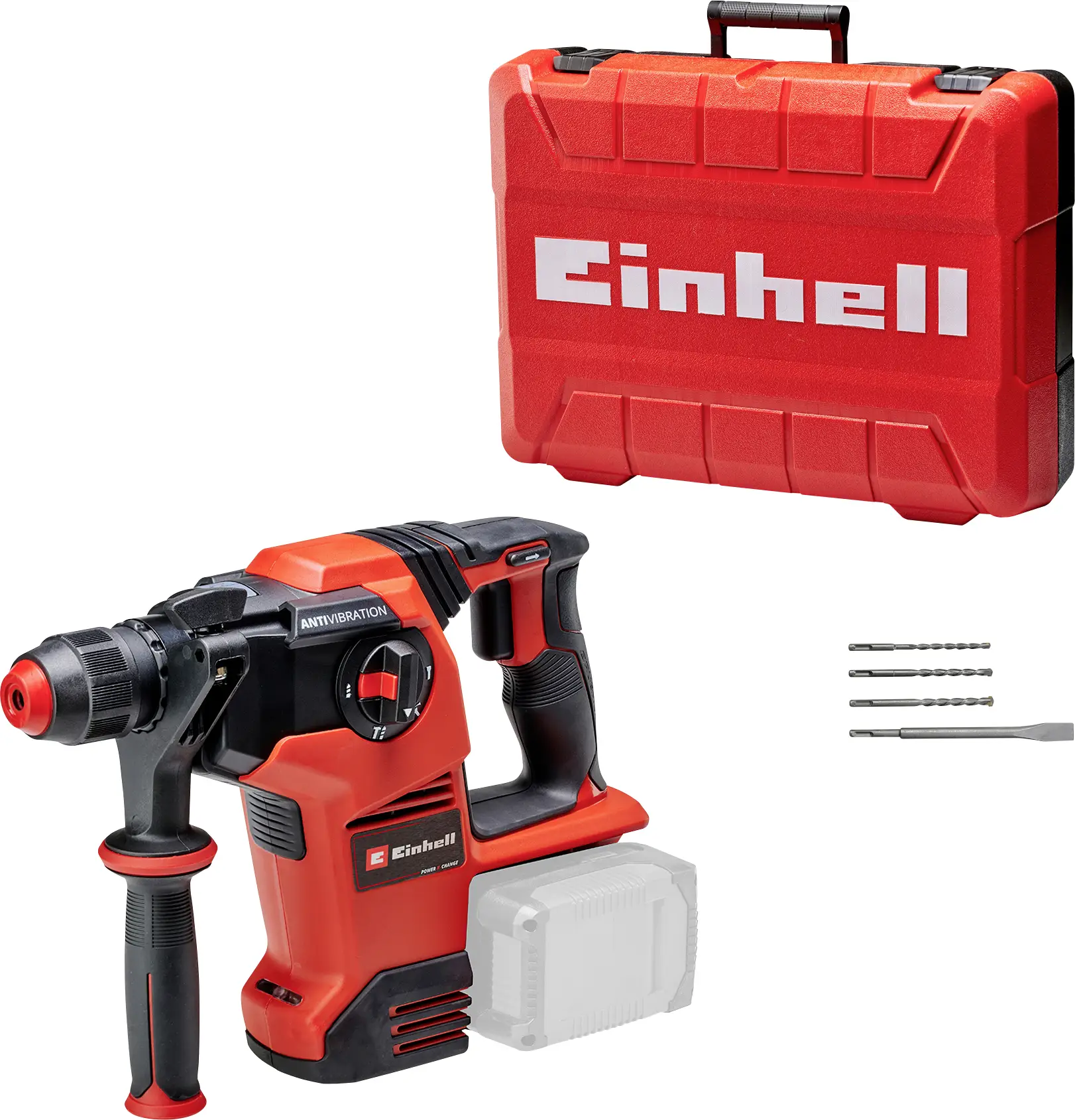 Einhell Professional TP-HD 36/30 Li BL +4 - Акумуляторний ударний дриль Solo SDS-Plus 36 В 3,0 Аг літій-іонний безщітковий, з аксе