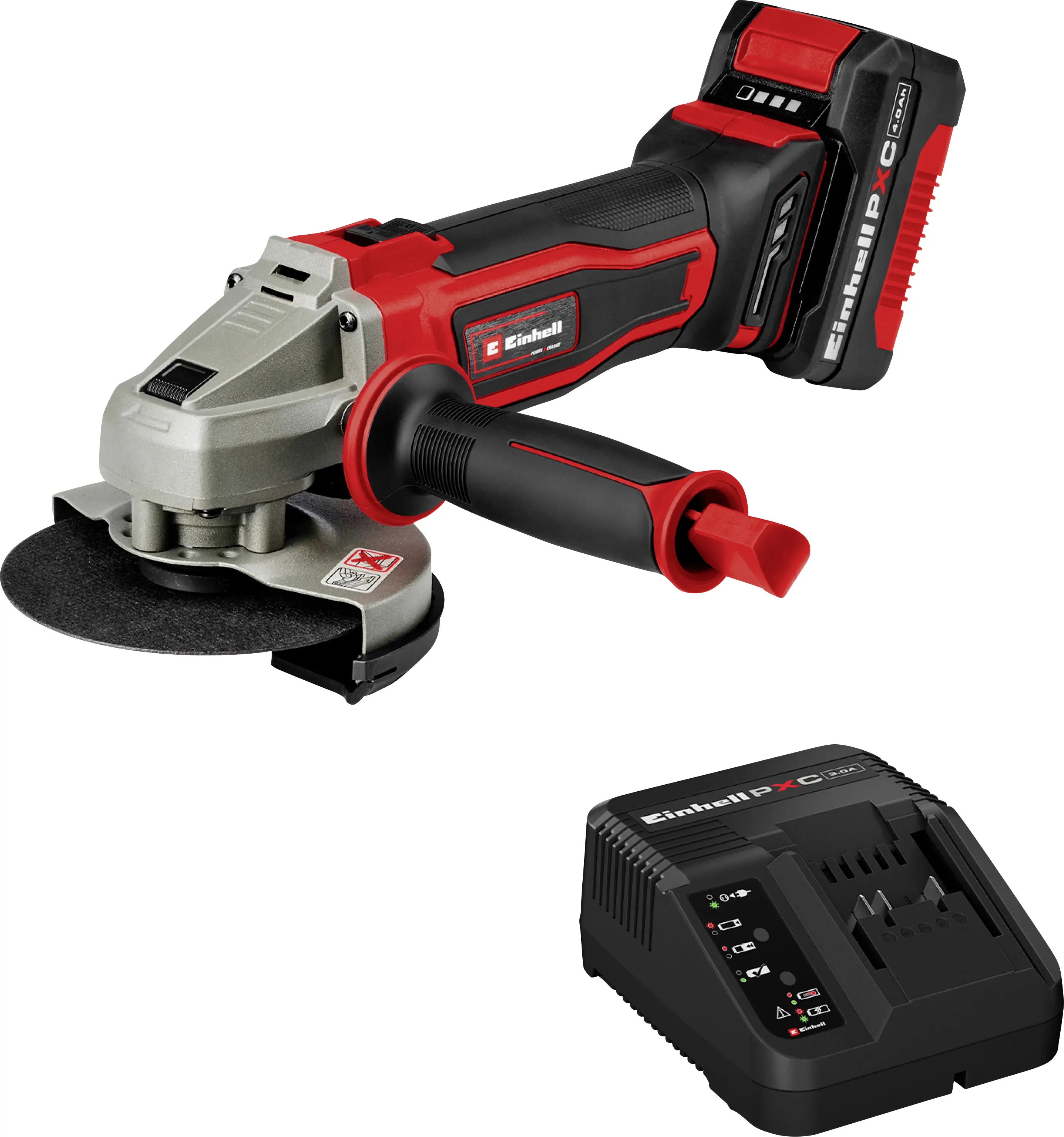 Аккумуляторная угловая шлифовальная машина Einhell TE-AG 18/125-2 Li (1x4,0 Ач) 4431190