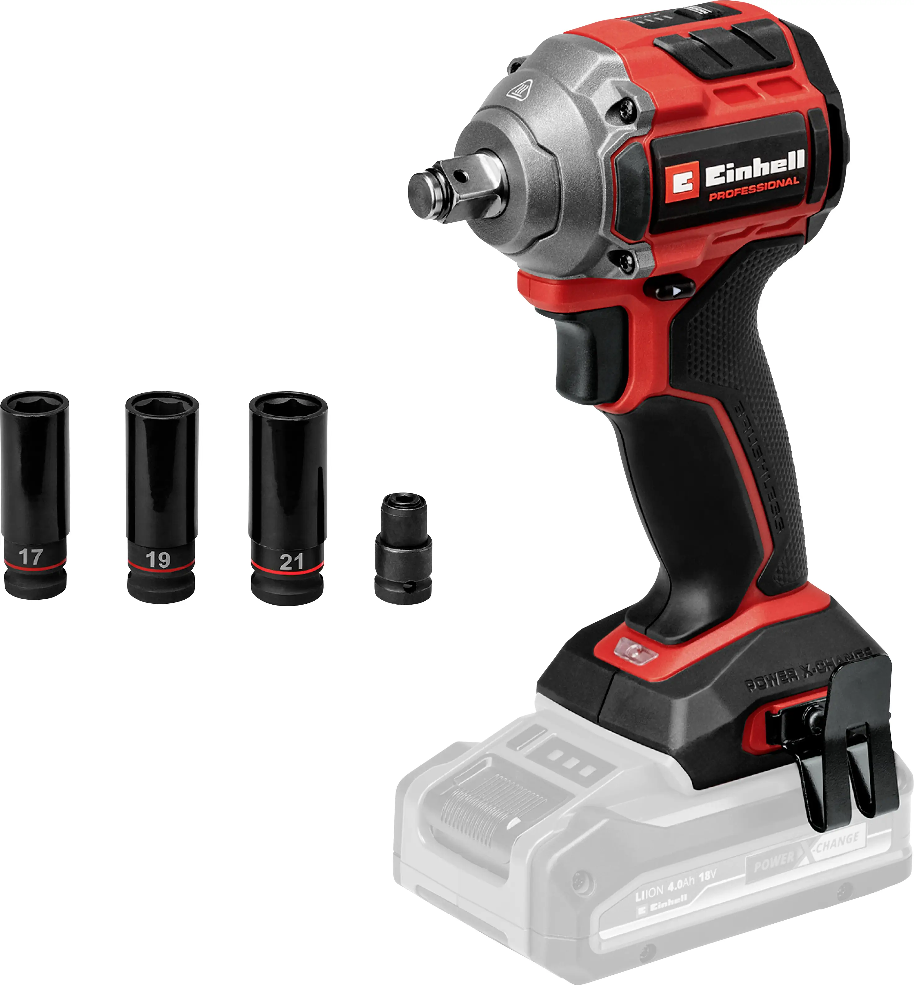 Аккумуляторный ударный шуруповерт Einhell Professional TP-CW 18/260-C Li BL - Solo 4510090, 18 В. Количество входящих в комплект б