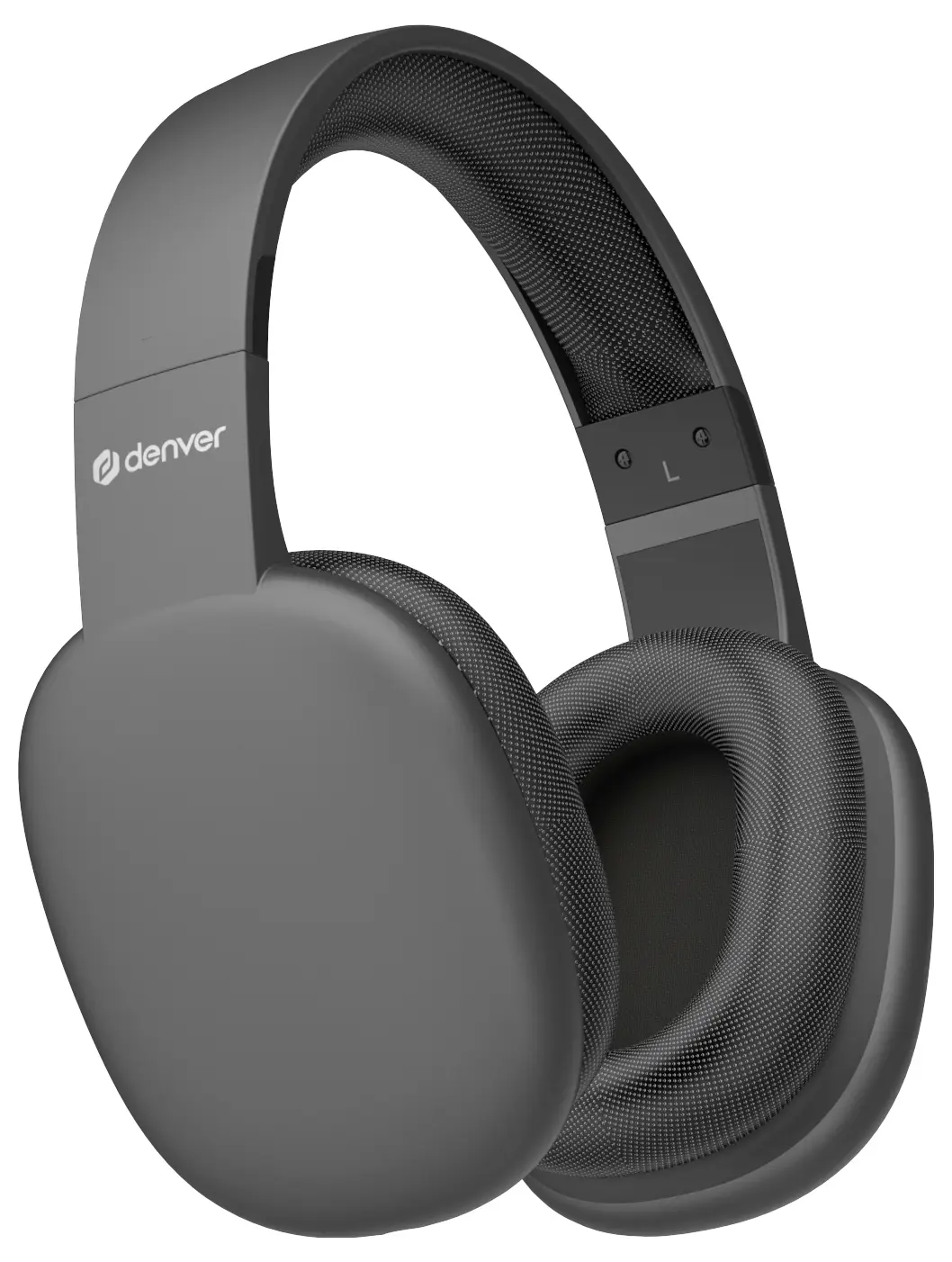 Беспроводные полноразмерные Bluetooth-наушники Denver BTH-252MK2, чёрные, со стереокабелем, регулировкой громкости, пультом дистан