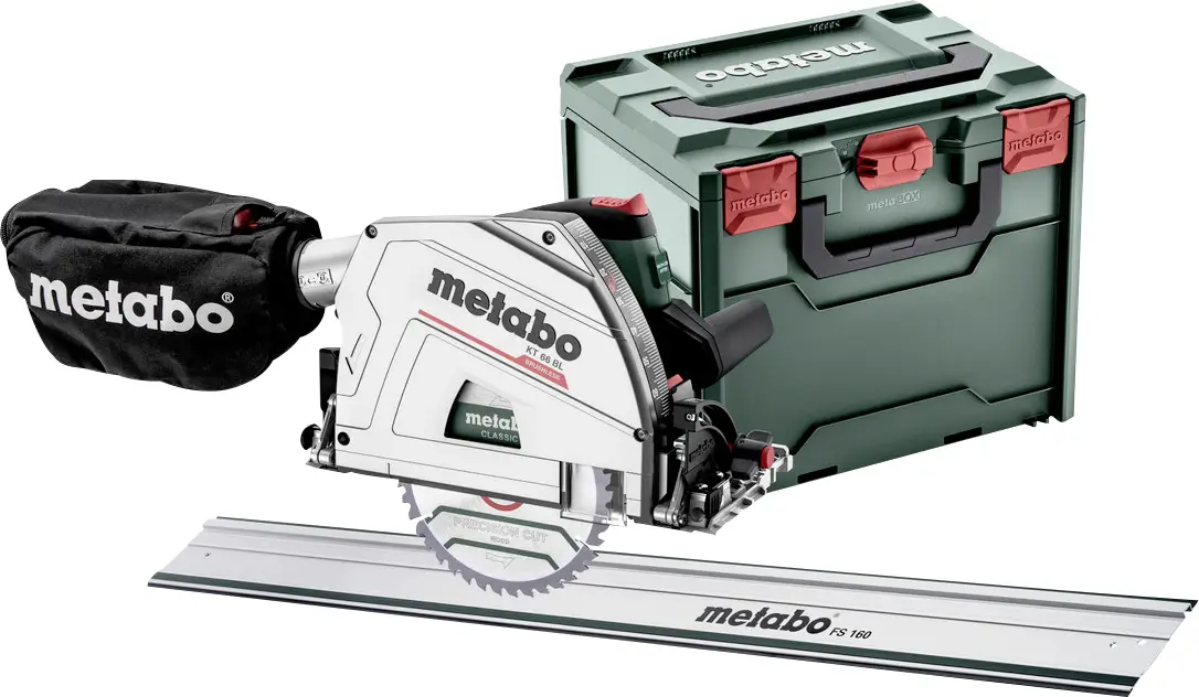 Пила Metabo KT 66 BL для погружного распила. Максимальная глубина пропила (90°) 66 мм.