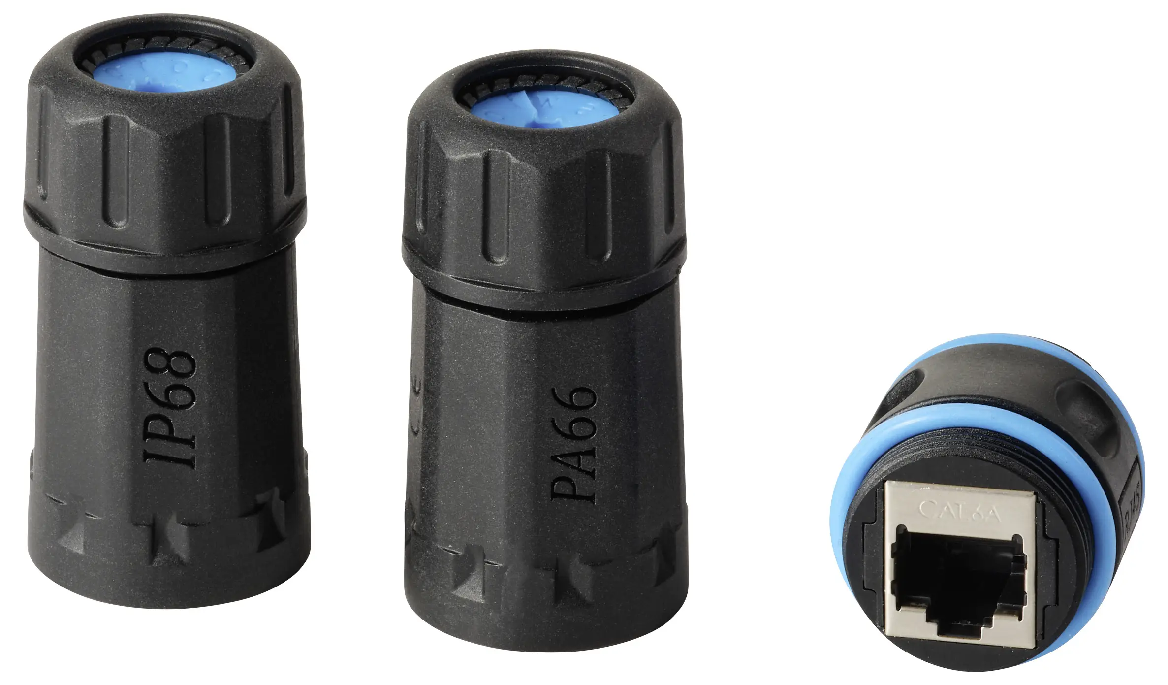Адаптер RJ45 Renkforce OutdoorCat.6A STP 500MHz RJ45 гніздо/гніздо Перехідник IP68 водонепроникний RF-7107058, CAT 6a, 1 шт.