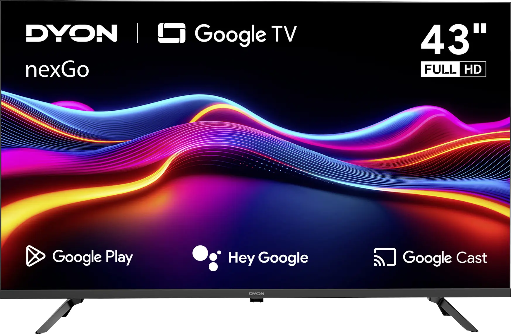РК-телевізор 43 дюйма Dyon nexGo 43F, Full HD (1920 x 1080 пікселів)