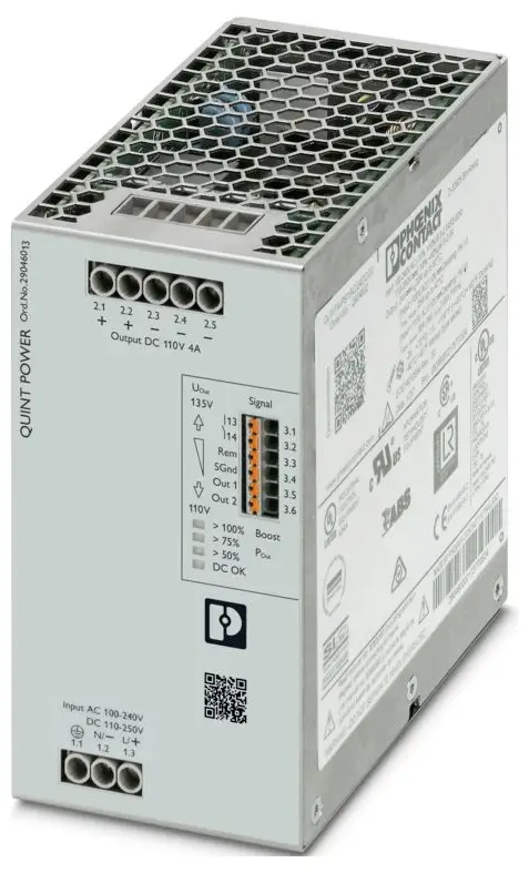Блок живлення Phoenix Contact 2904613 110 В/DC 4 A 474 ВА Кількість виходів: 1 x Опис 1 шт.