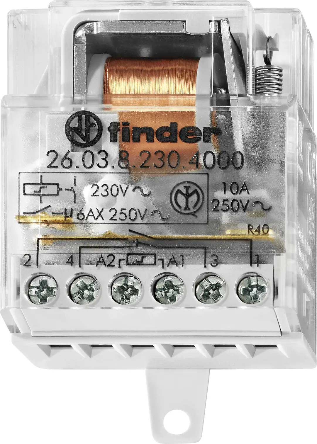Переключатель перенапряжения Finder 26.03.8.110.4000, 2500 ВА, 10 А