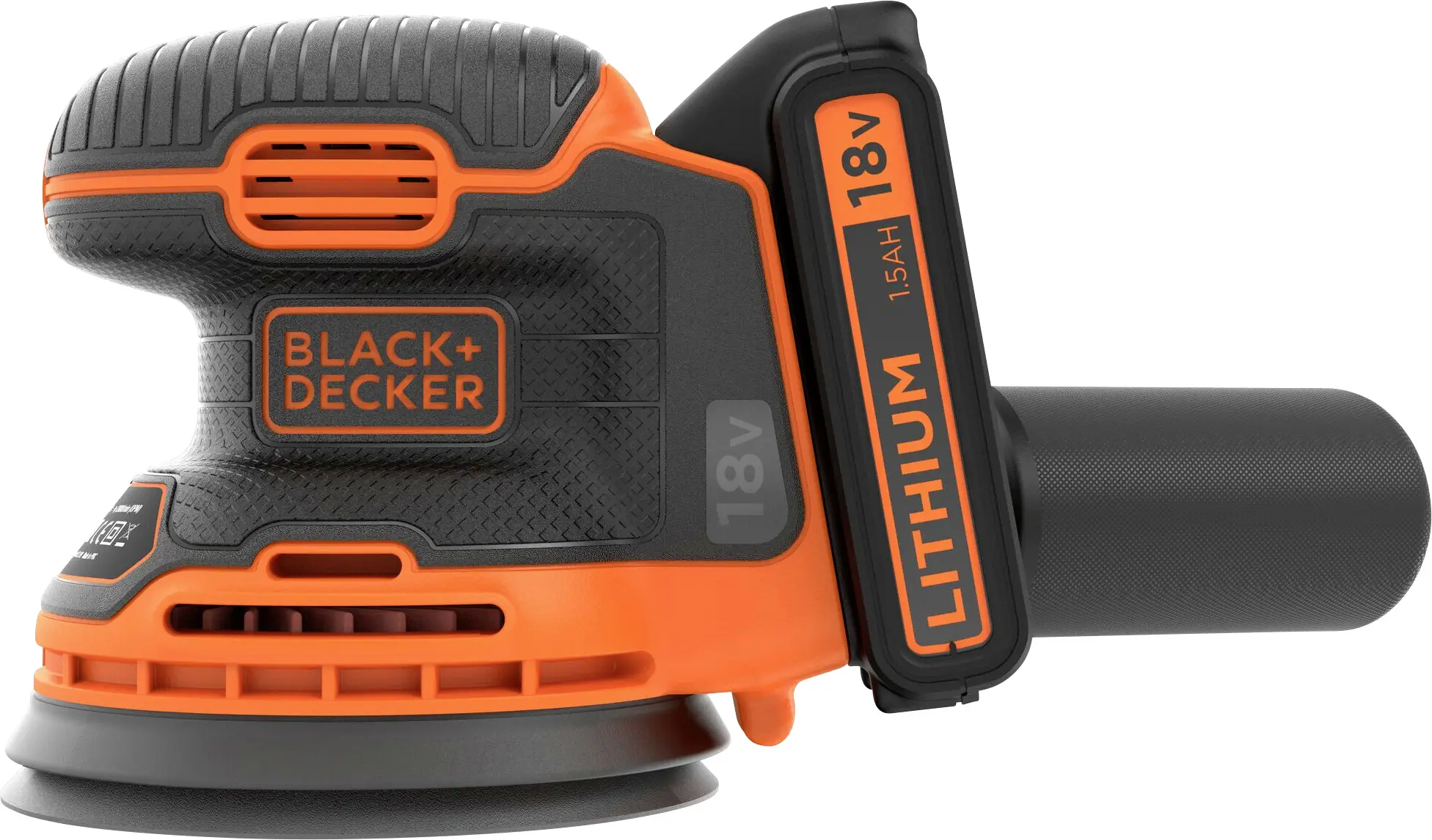 Акумуляторна ексцентрикова шліфувальна машина Black & Decker BDCROS18-QW