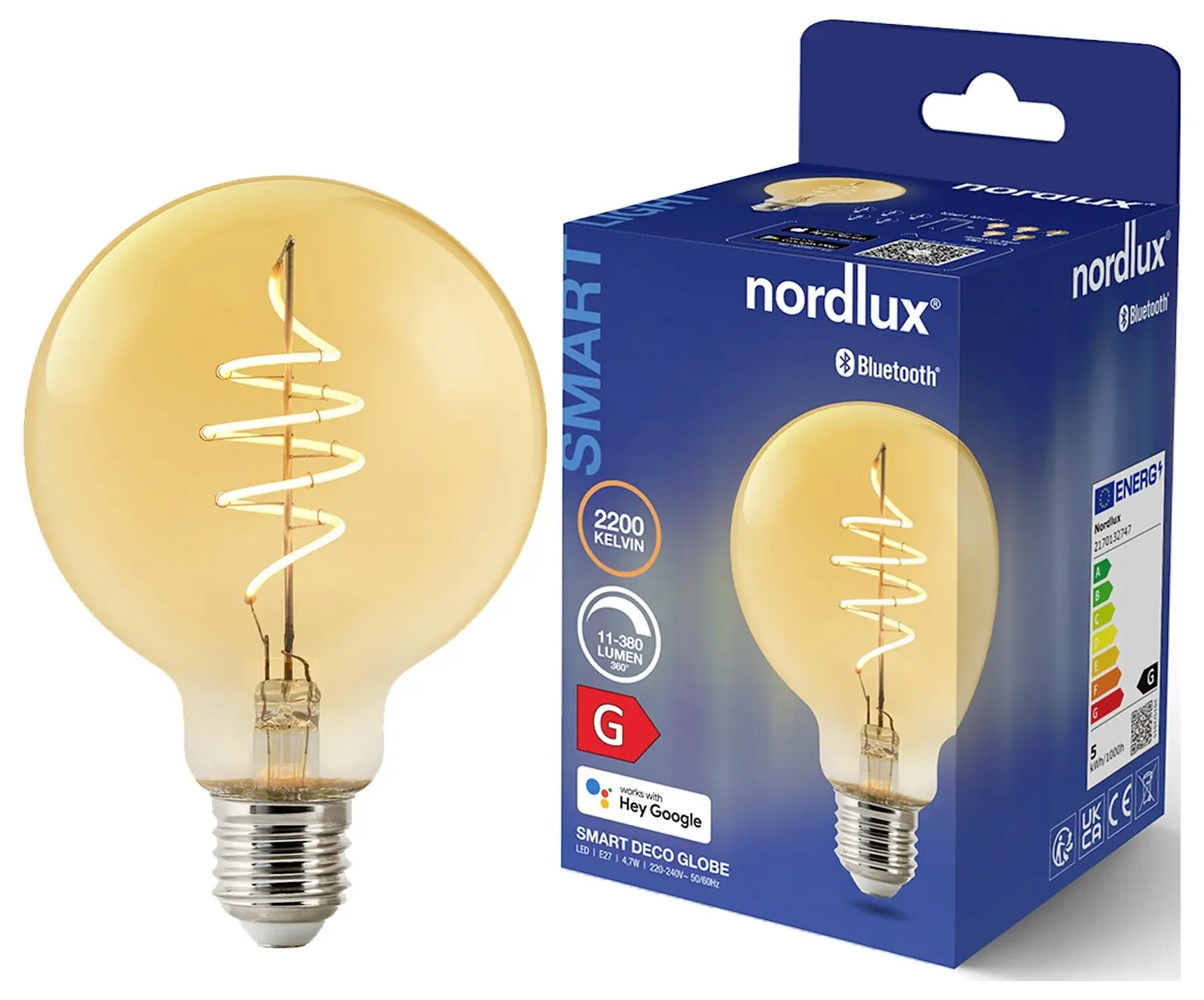 Лампа Nordlux 2170132747 E-27 380 лм теплий білий 1 шт.