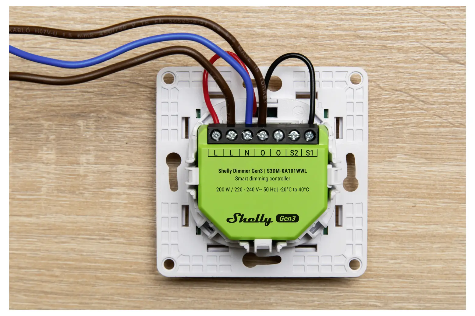 Димер Shelly Gen3, актуатор Shelly Wi-Fi та Bluetooth