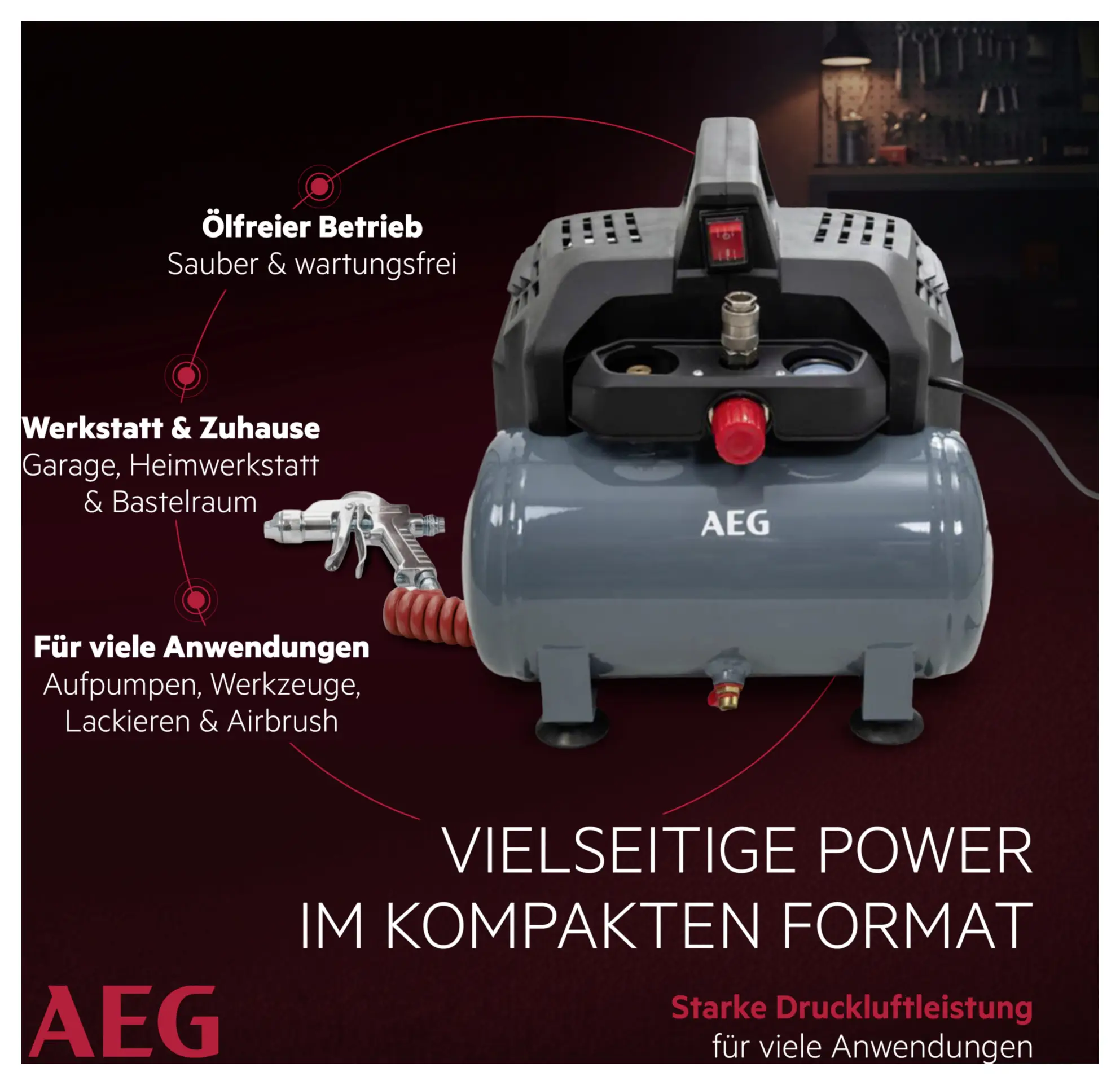 Повітряний компресор AEG AEG KL6 8 бар