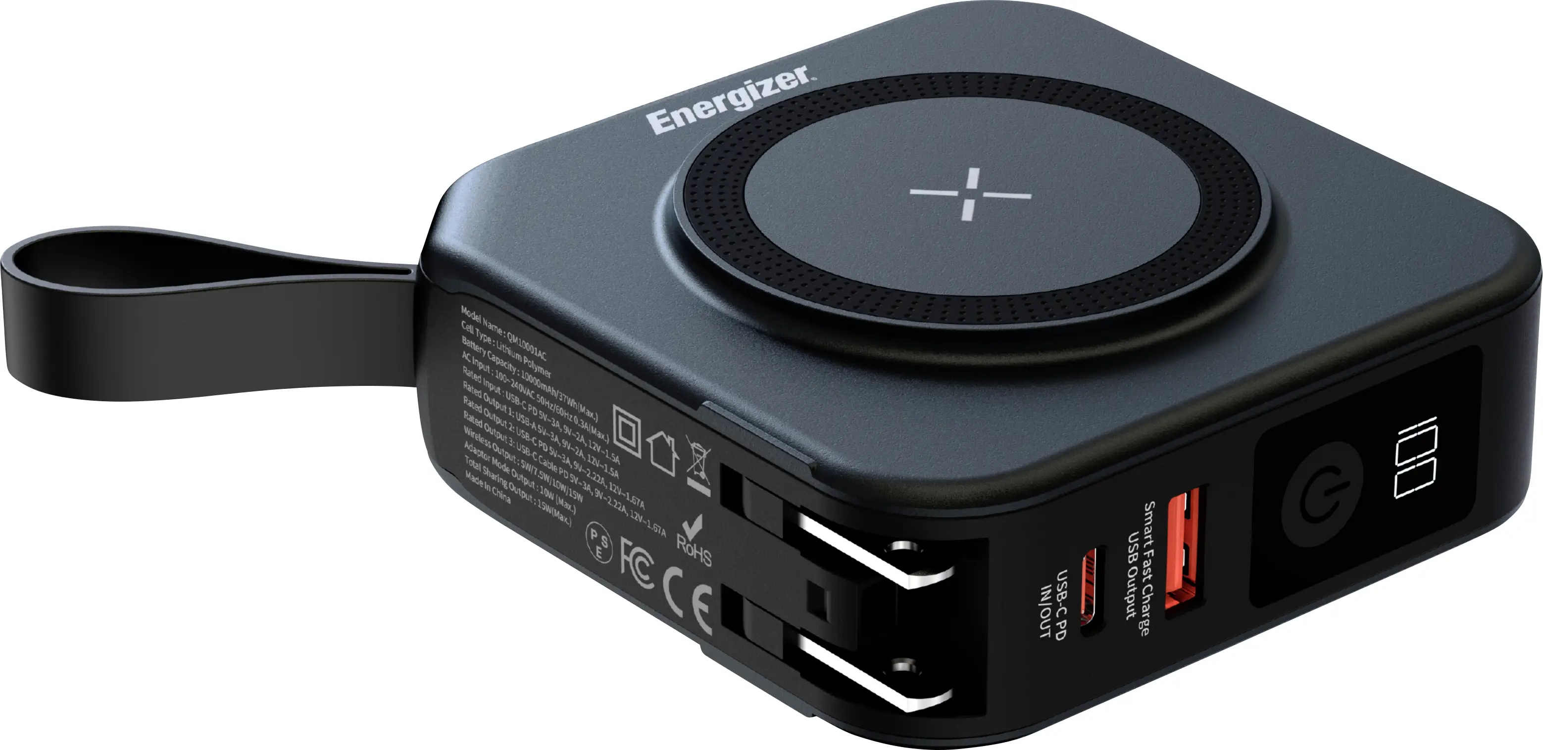 Внешний аккумулятор Energizer Ultimate 10000 mAh Power Delivery LiPo с разъемами USB-A и USB-C®