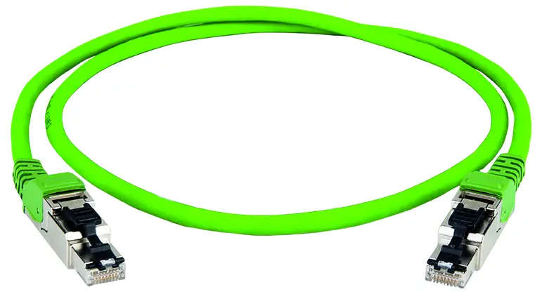 Кабель LAN Telegärtner 100017314, 1 шт., RJ45, CAT 5, 2 м, зелений