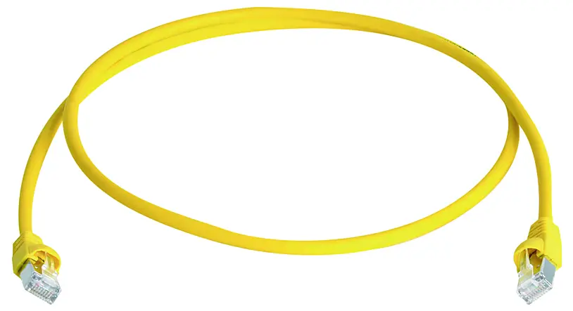 Сетевой кабель Telegärtner 100008507, 1 шт., RJ45, CAT 6a, S/FTP, 2,5 м, желтый