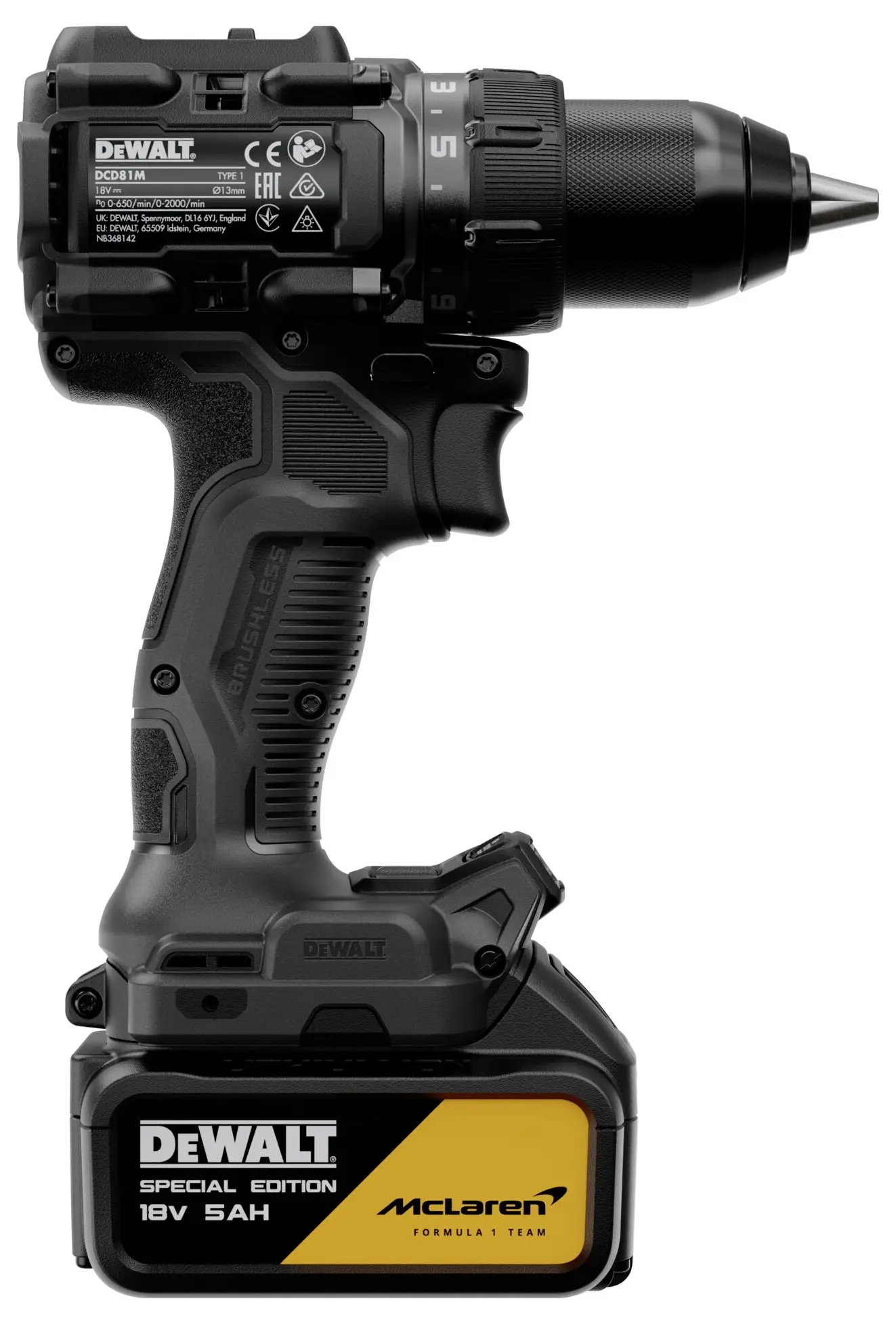 Аккумуляторная дрель-шуруповерт DEWALT DCD81MP2T-QW DCD81MP2T-QW 18 В 5 Ач