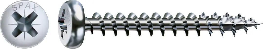 SPAX 0231010400165 Винт с круглой головкой 4 мм 16 мм Phillips PZ сталь 1000 шт.