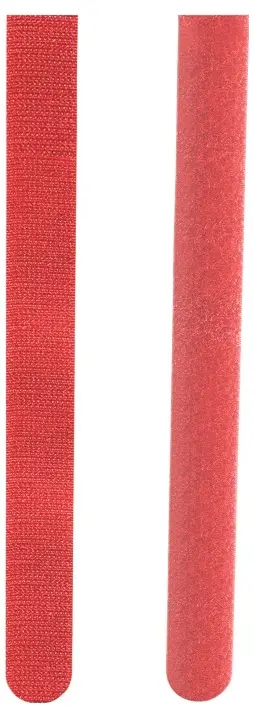 Кабельні стяжки Hama Velcro нейлонові червоні, сині, жовті, зелені, чорні еластичні (Д x Ш) 215 мм x 16 мм 5 шт. 00221004