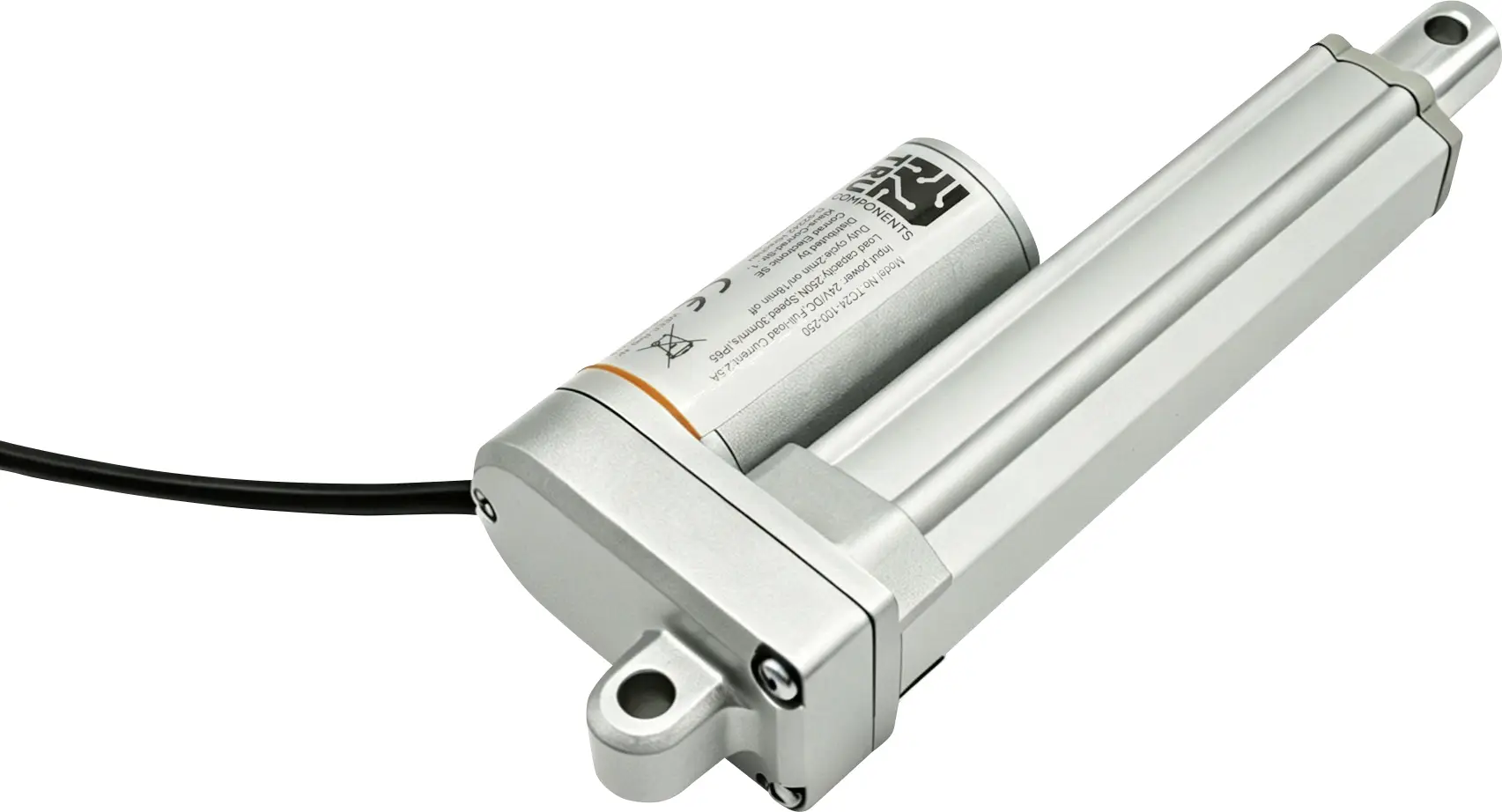 Електричний привід TRU COMPONENTS TC24-100-250 TC-14973308 Довжина ходу 100 мм Зусилля натискання 250 Н 24 В/DC 1 шт.