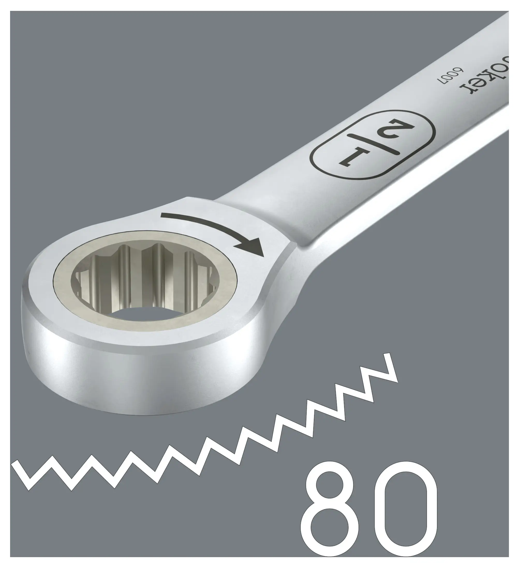 Wera 05020362001 6007 Joker дюймовий гайковий ключ з відкритим кінцем Розмір ключа (дюйми) (лише для назв) 3/8