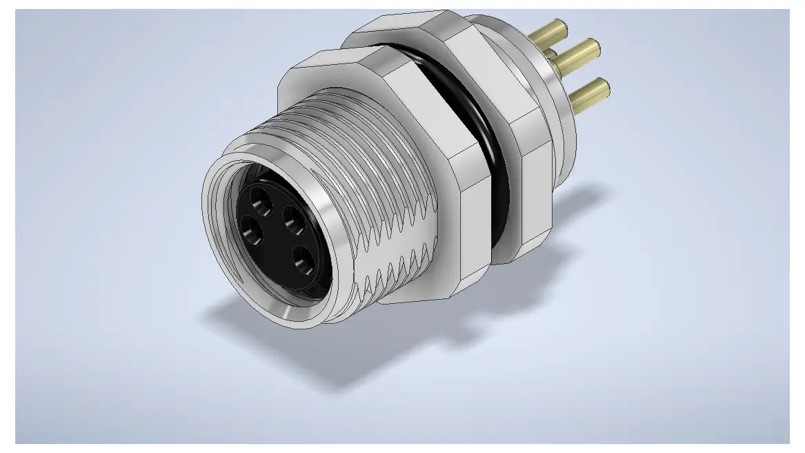 W & P Products 94440 Роз'єм для кріплення датчика/виконавчого механізму, роз'єм M8, гніздо, для горизонтального монтажу Кількість