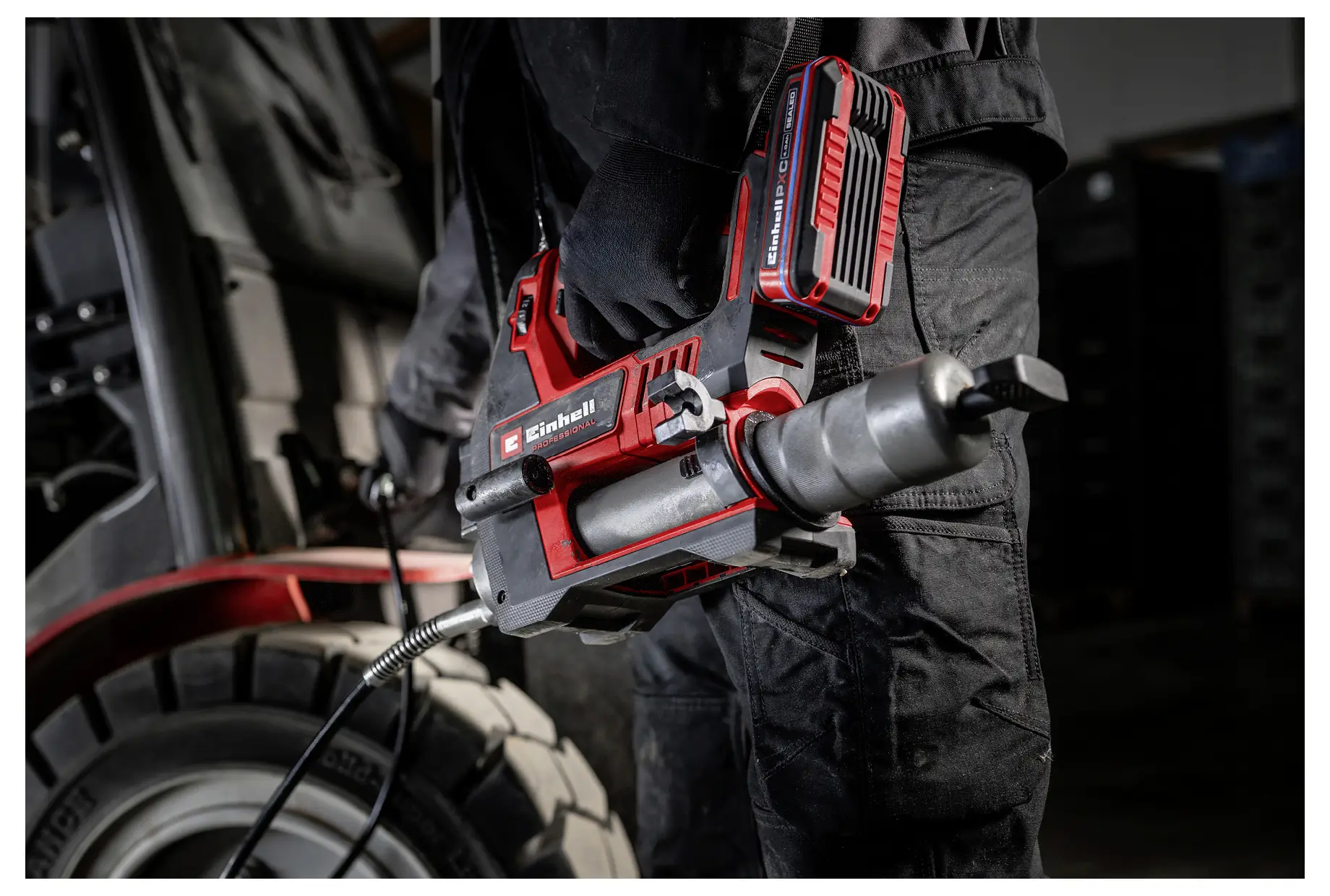 Акумуляторний прес для жиру Einhell Professional 4522300