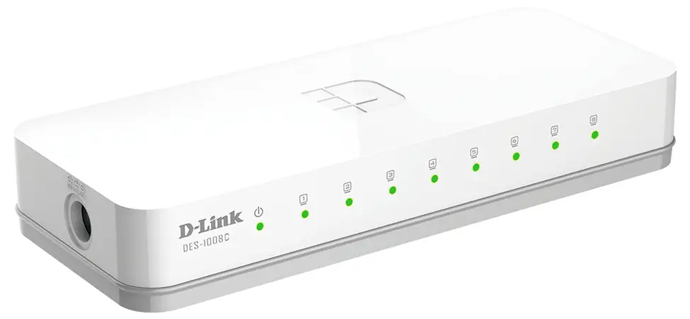 Мережевий комутатор D-Link DES-1008C/E DES-1008C/E RJ45 1.6 Гбіт/с