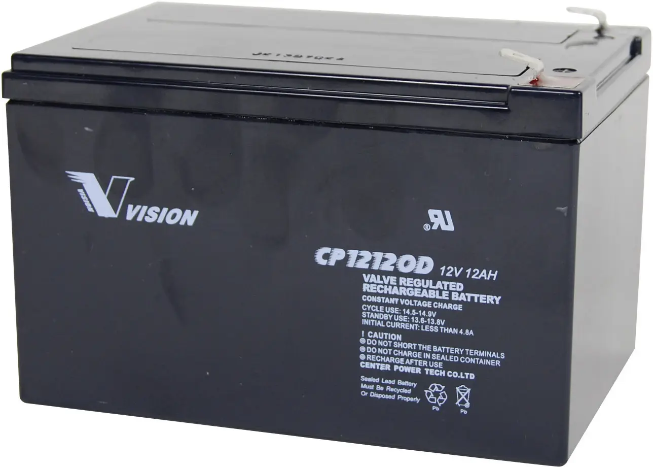 Аккумулятор Vision Akkus CP12120D CP12120D свинцово-кислотный, AGM, 12 В, 12 Ач