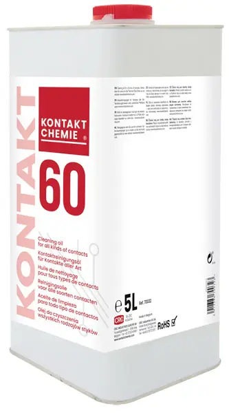 KONTAKT 60 Очиститель контактов, растворяющий оксиды CRC 1034474 5 л