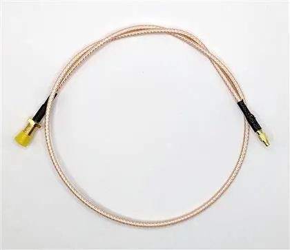 Коаксиальный кабель Mueller Electric SMAF-MMCXM31605, внешний диаметр: 2,5 мм, RG316, 50 Ом, 40 дБ, коричневый, прозрачный, 1 шт.