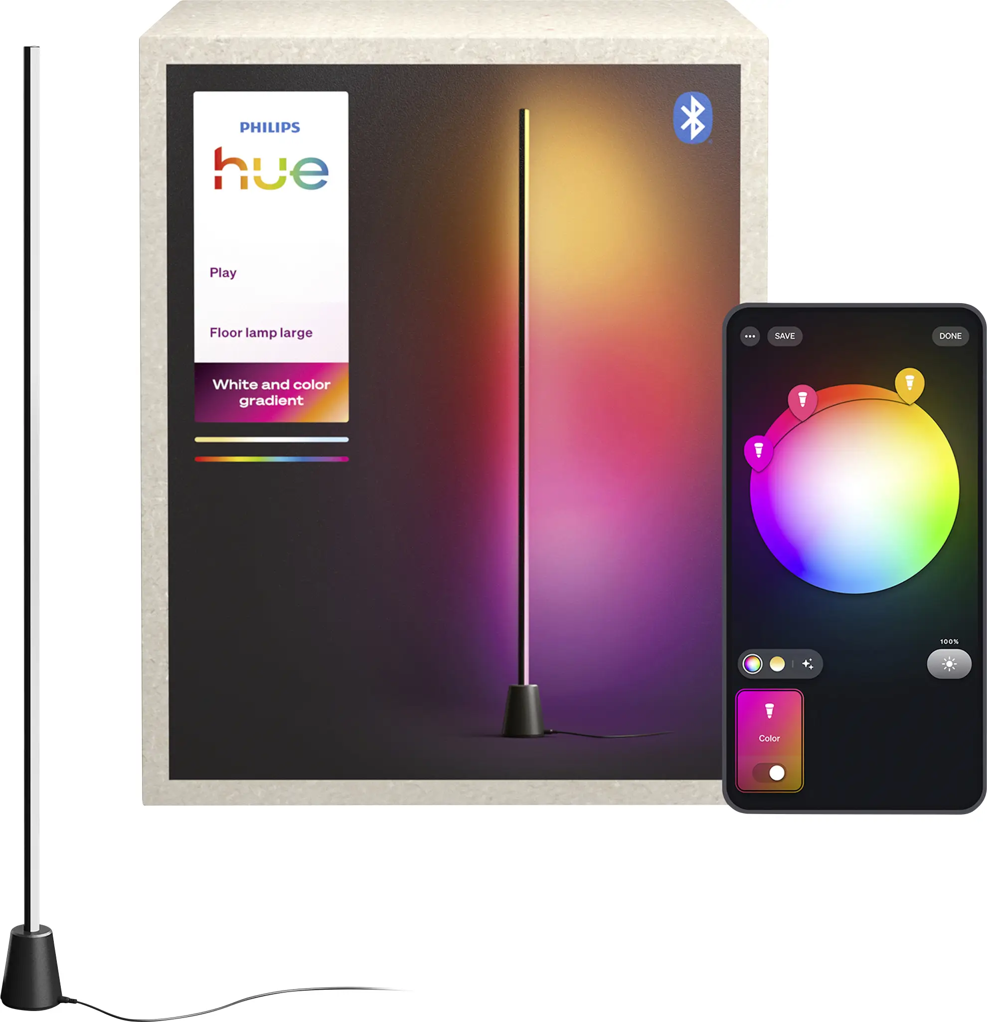 Напольная светодиодная лампа Philips Hue Hue 8721103144973 LED 14,6 Вт RGBW