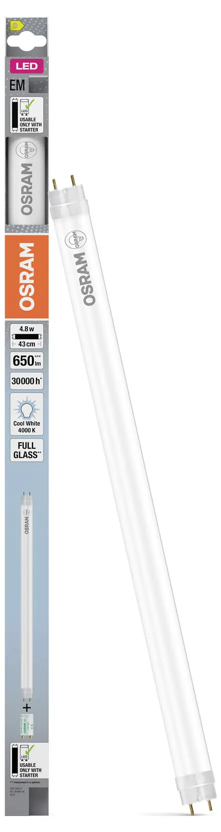 Светодиодная трубка OSRAM HOMELIGHTING 4099854753053 G13 4,8 Вт, белая