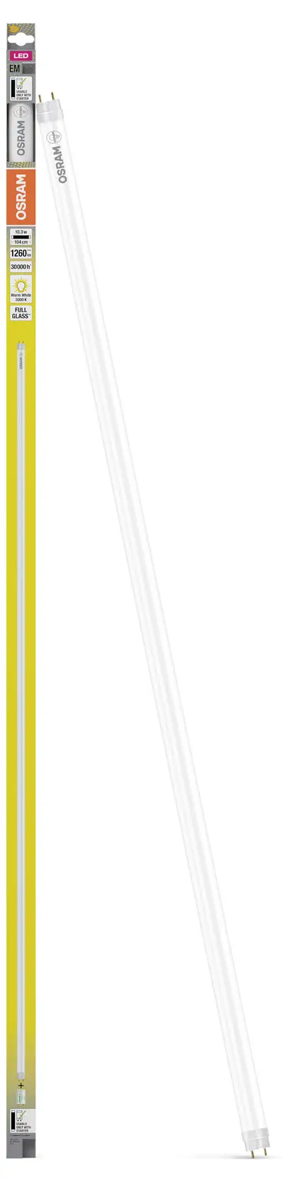Светодиодная трубка OSRAM HOMELIGHTING 4099854753374 G13 10,3 Вт, теплый белый свет
