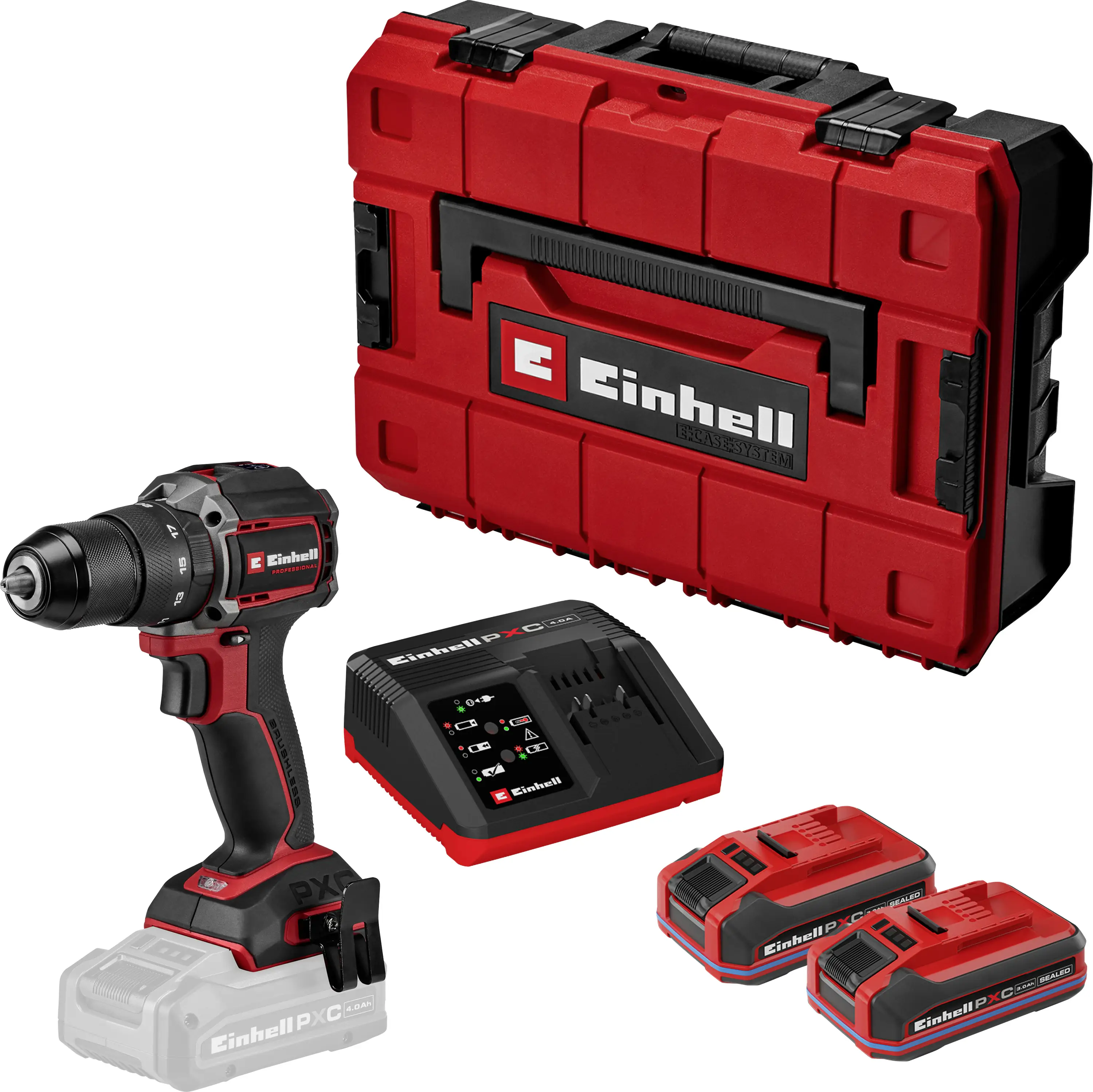 Аккумуляторный ударный шуруповерт Einhell Professional TP-CD 18/50-C Li-i BL с двумя скоростями, в комплекте 2 аккумулятора и заря
