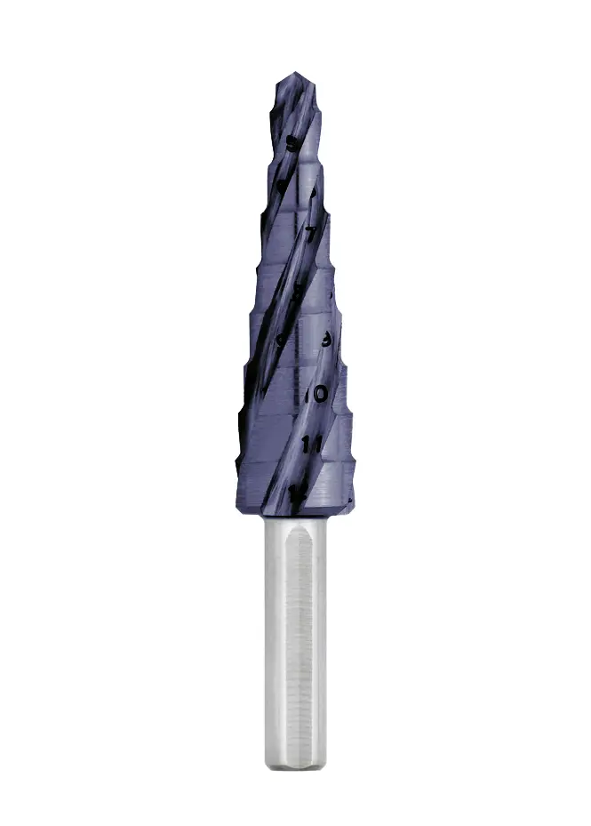 Сверло Exact 07061 Advanced LINE HSS TiAIN со ступенчатым конусом и стандартным держателем TiAIN, 1 шт.