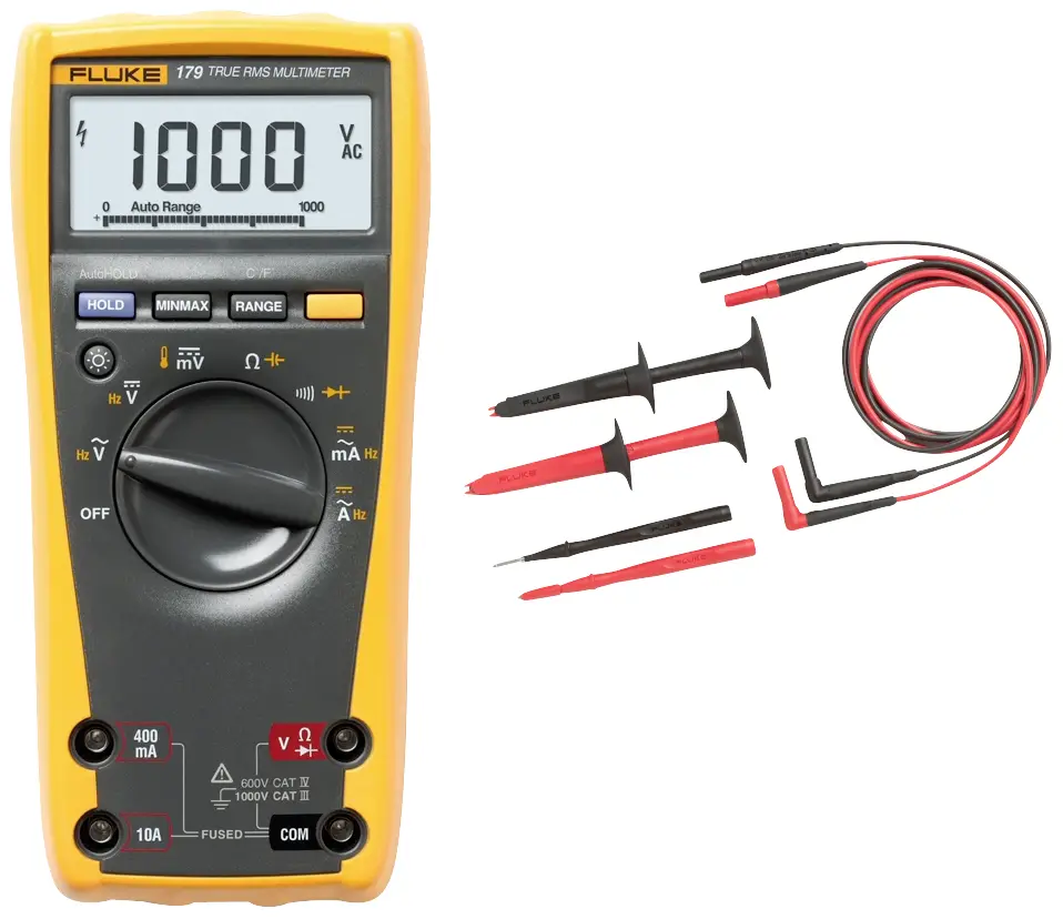 Fluke FLK-179/TL-223 Калібрування мультиметра (ISO) цифрове калібрування ISO, пам'ять миттєвих значень, вимірювання ємності, перев