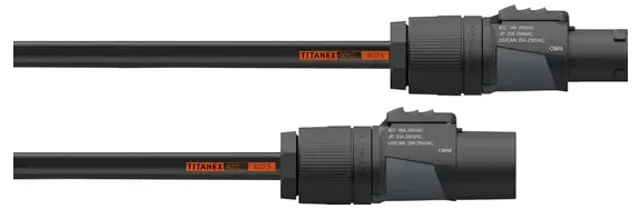 Подовжувач Cordial CFCA 1 FCB 25 TRUE 1 14961, розетки: 0, H07RN-F 3G 2,5 мм², макс. 250 В/AC, 16 A, 1 м