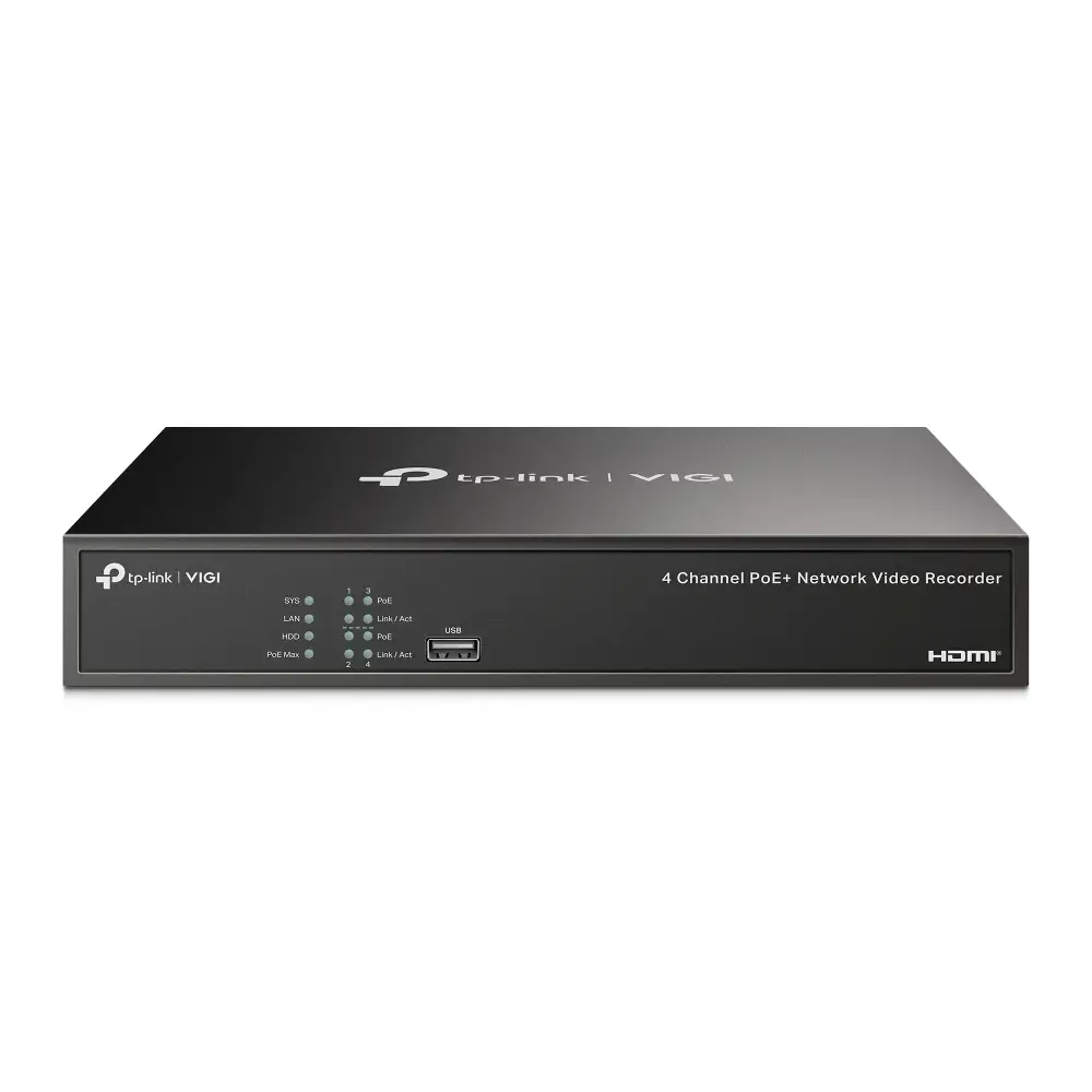 TP-LINK VIGI NVR1004H — проводной IP-видеорегистратор
