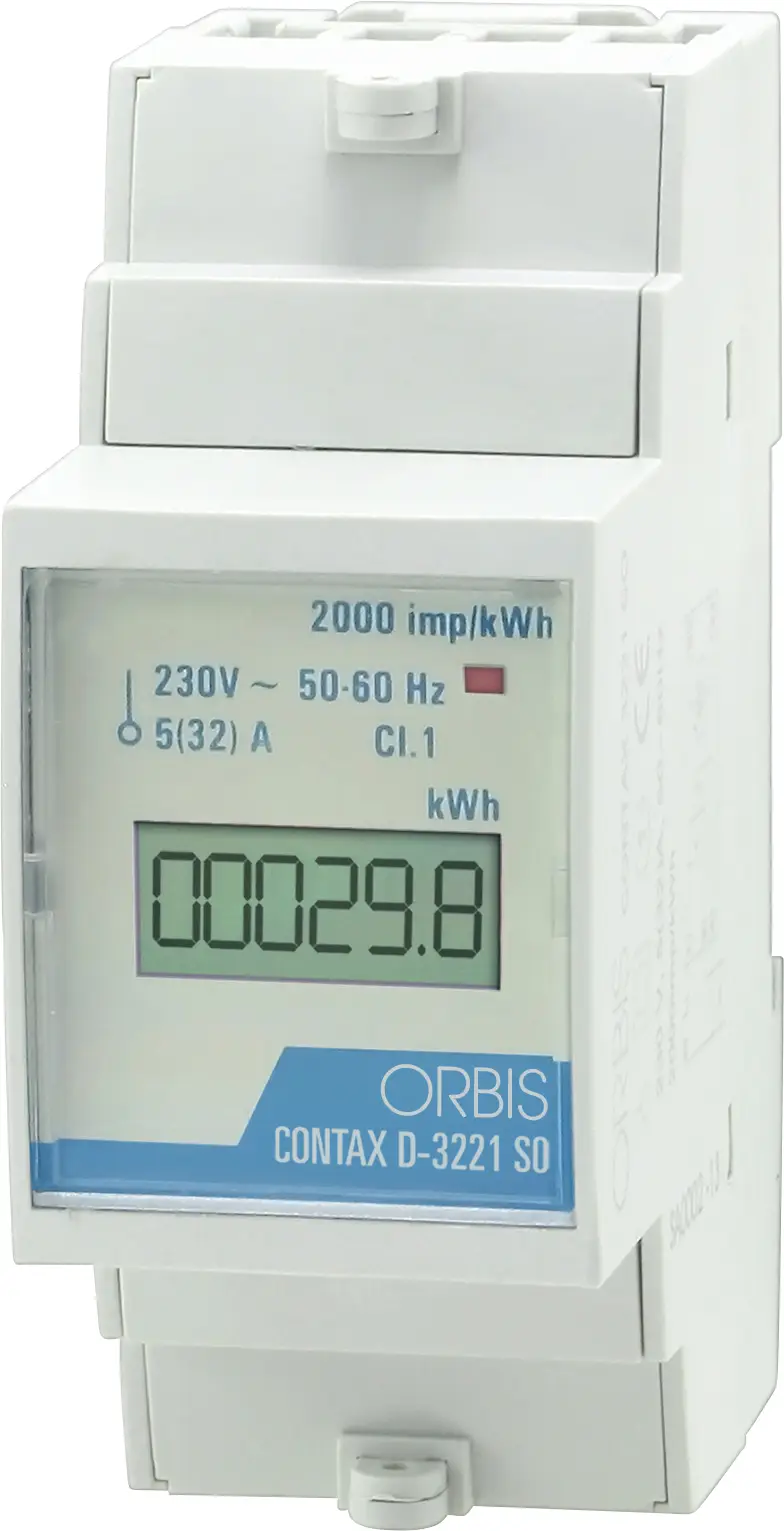 ORBIS Zeitschalttechnik кВт-Zähler OB703100 Цифровой счетчик переменного тока 32 A Сертификат MID: нет 1 шт.