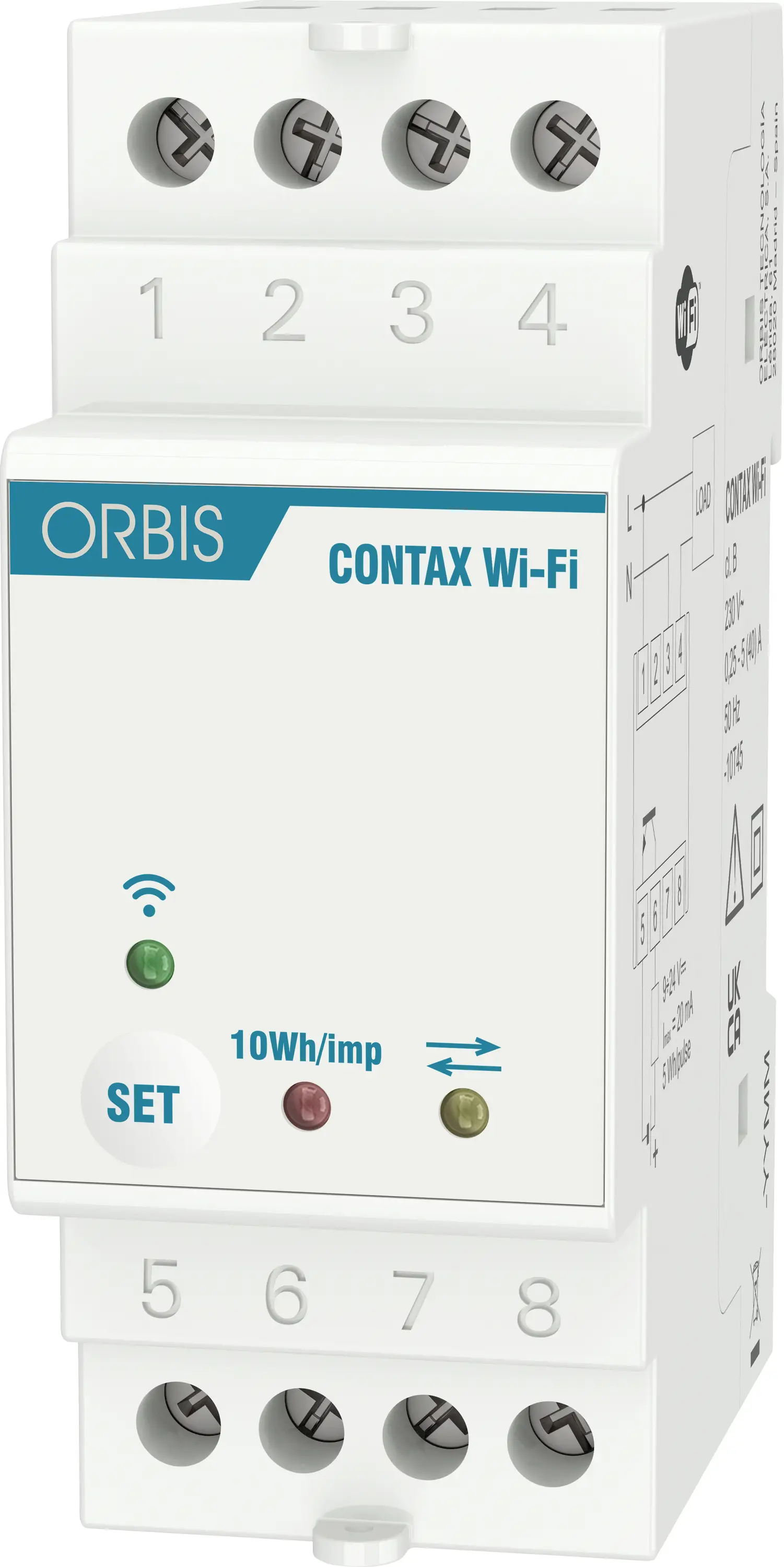 ORBIS Zeitschalttechnik кВт-Zähler OB7010001 Цифровой счетчик переменного тока 40 А, сертификат MID: нет 1 шт.