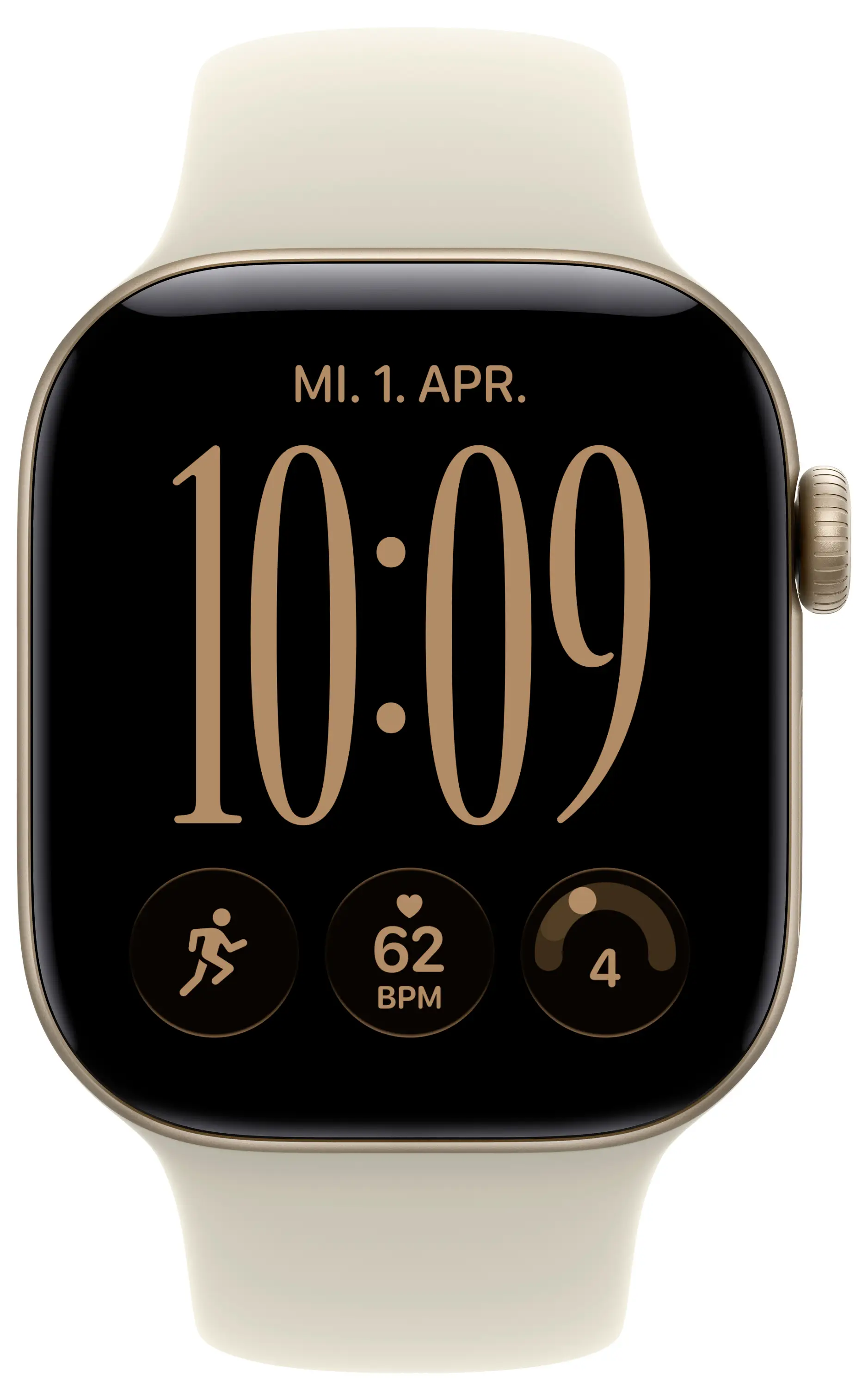 Apple Watch Series 12 GPS + Cellular 42 мм алюмінієвий корпус спортивний ремінець кремовий S/M