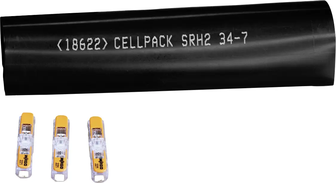 Комплект для ремонту кабелів CellPack 486384 SMH3/0.75-4.0/WAGO Опис: 1 комплект