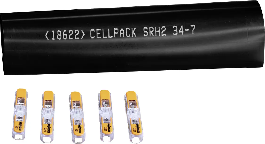 Комплект для ремонта кабеля CellPack 486391 SMH5/0.75-4.0/WAGO. Описание: 1 комплект.